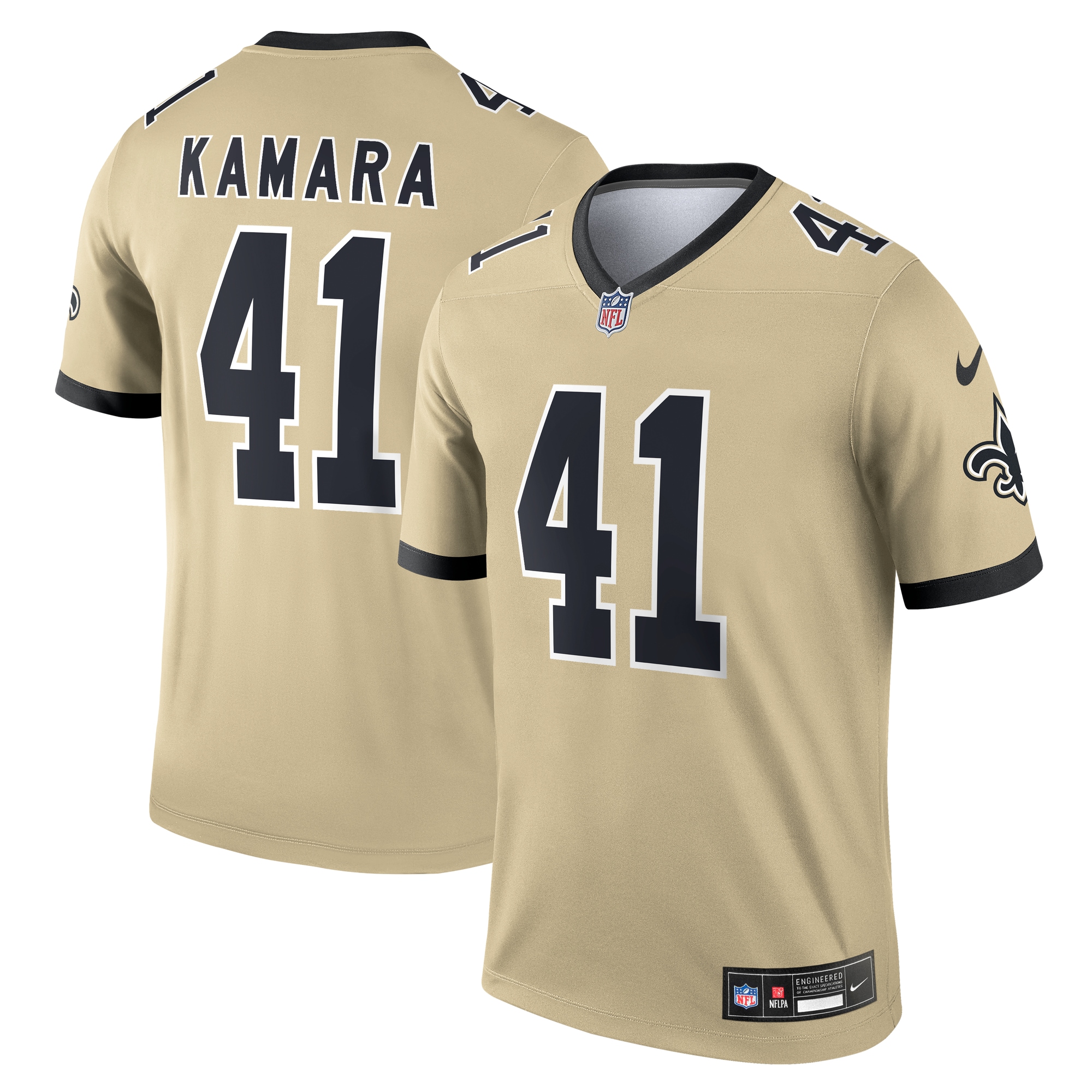 alvin kamara new orleans saints nike gameday golds alternate legend player performance top gold clowdercats 3om57.jpg