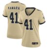 alvin kamara new orleans saints nike womens gameday golds alternate game player jersey gold clowdercats aext3.jpg