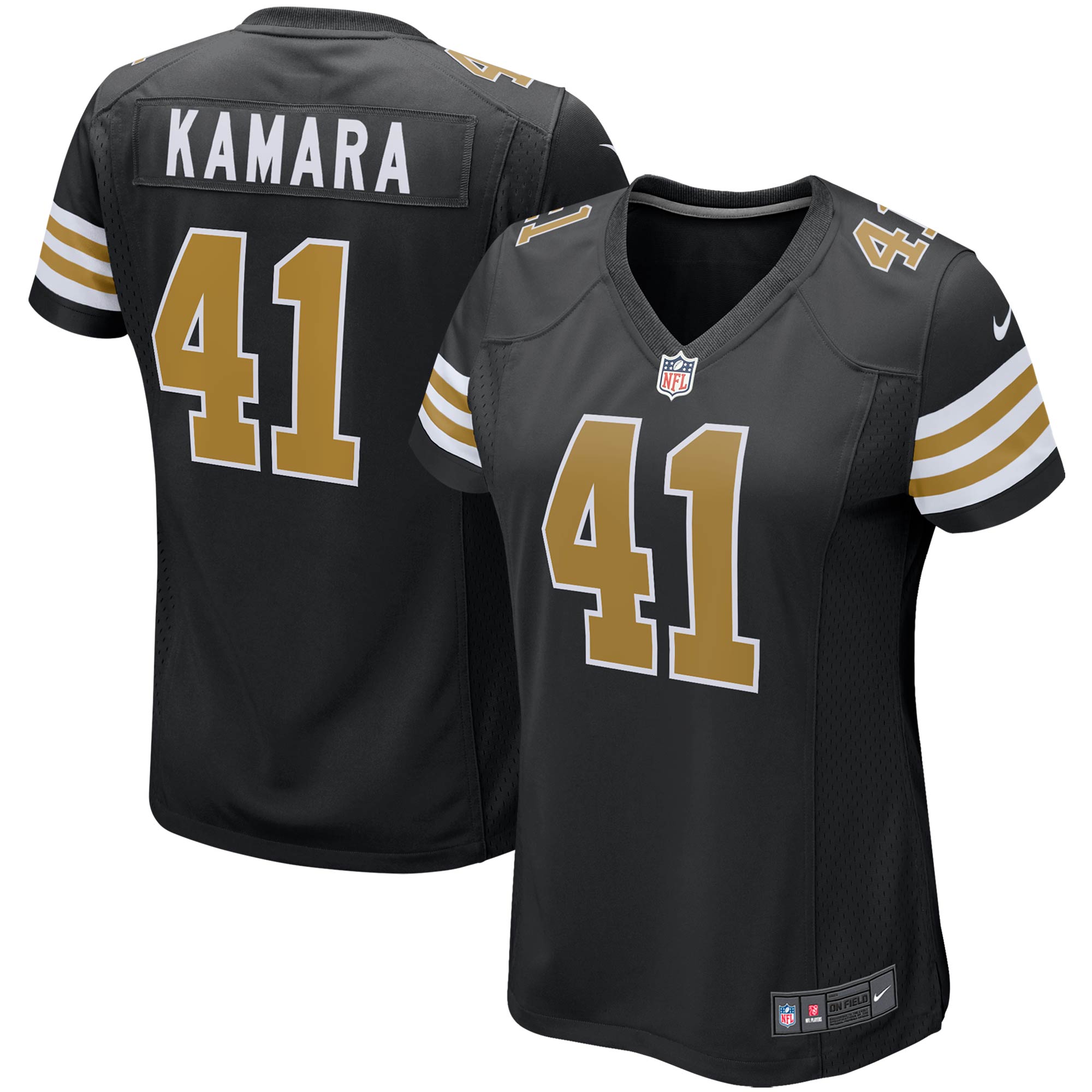 alvin kamara new orleans saints nike womens player jersey black clowdercats uolsg.jpg