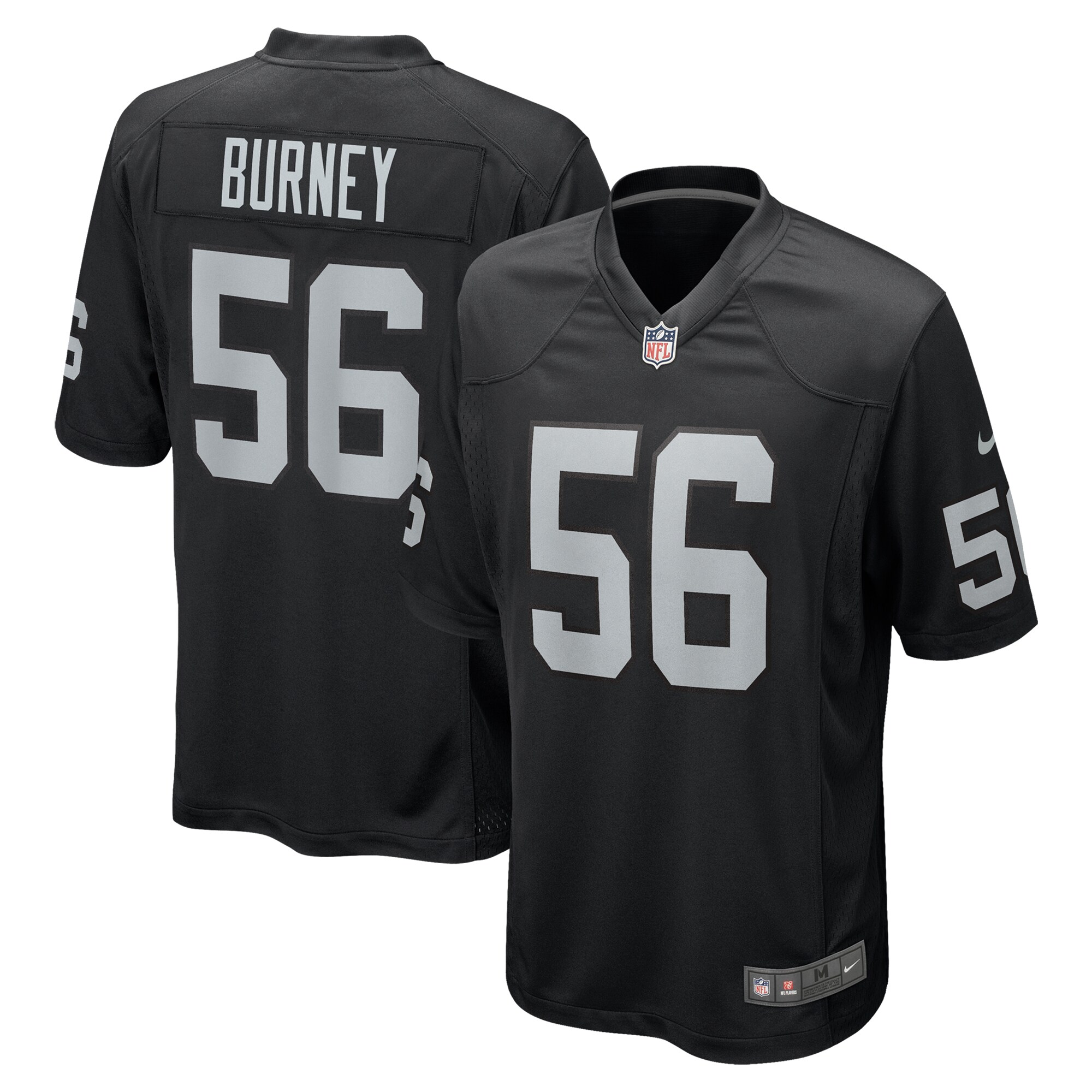 amari burney las vegas raiders nike team game jersey black clowdercats rtwao.jpg