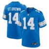 amon ra st brown detroit lions nike game jersey blue clowdercats vy7sy.jpg