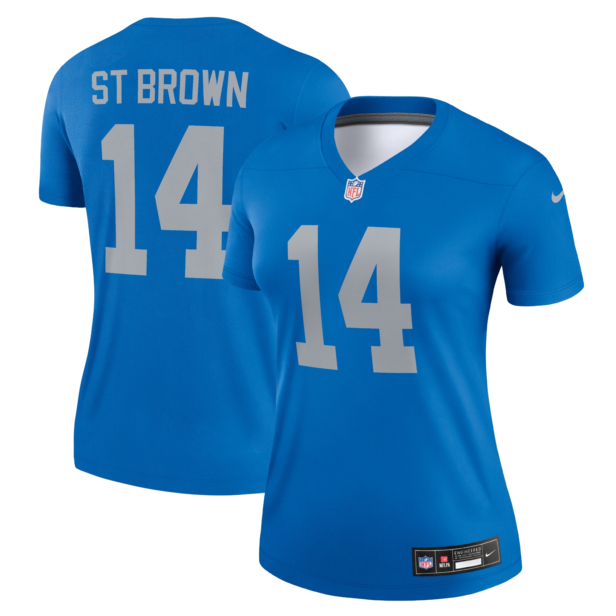 amon ra st brown detroit lions nike womens alternate legend player performance top blue clowdercats ohyq2.jpg