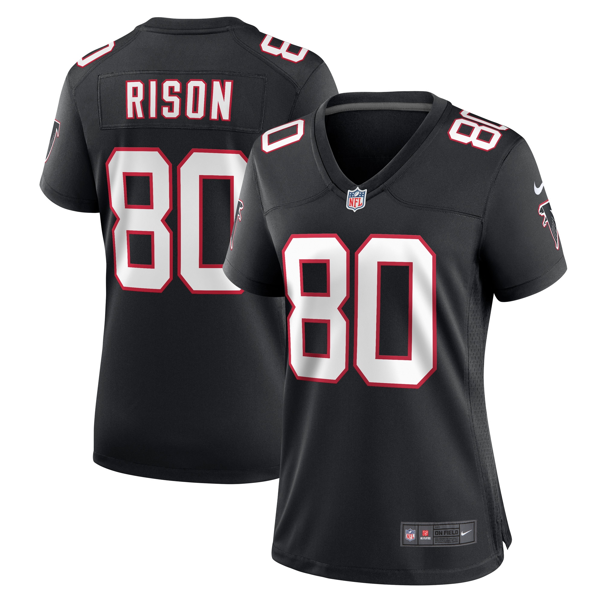 andre rison atlanta falcons nike womens retired player jersey black clowdercats vlzqn.jpg