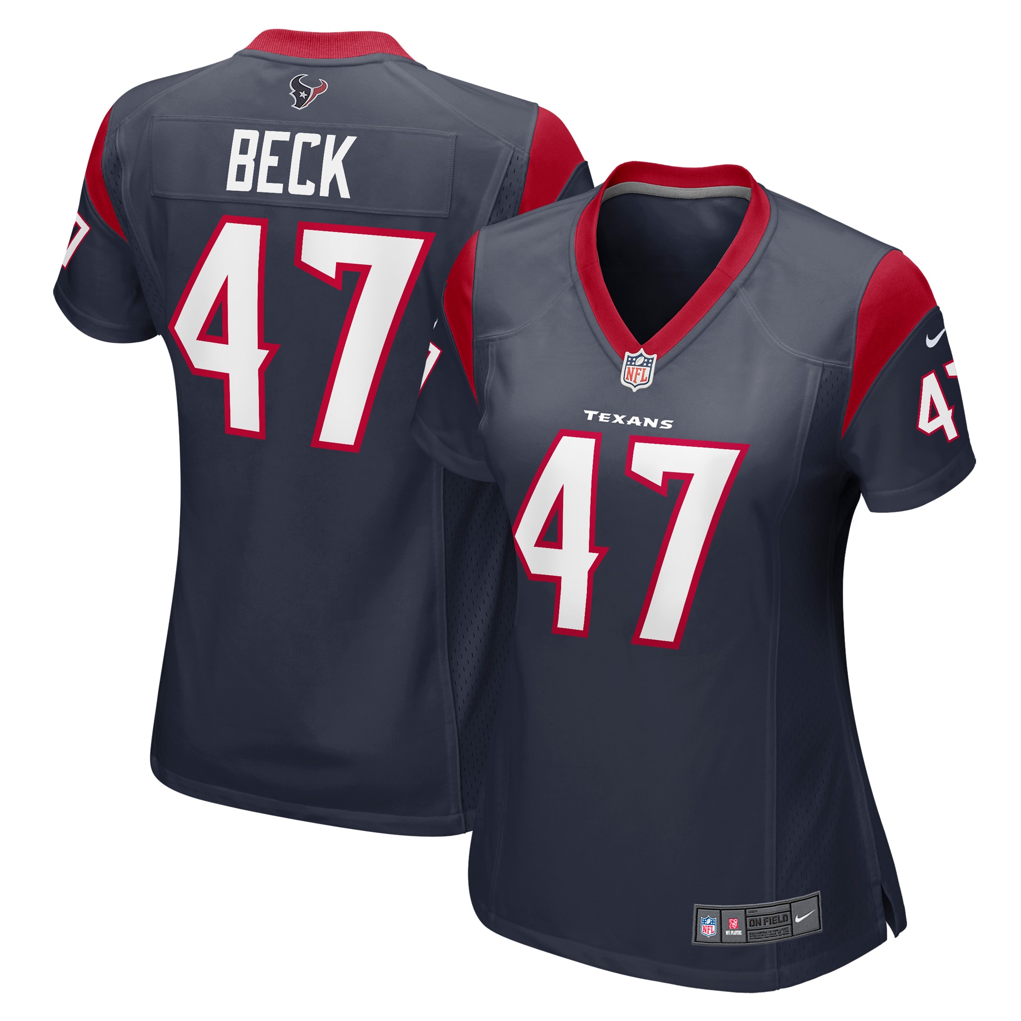 andrew beck houston texans nike womens team game jersey navy clowdercats k6mbf.jpg