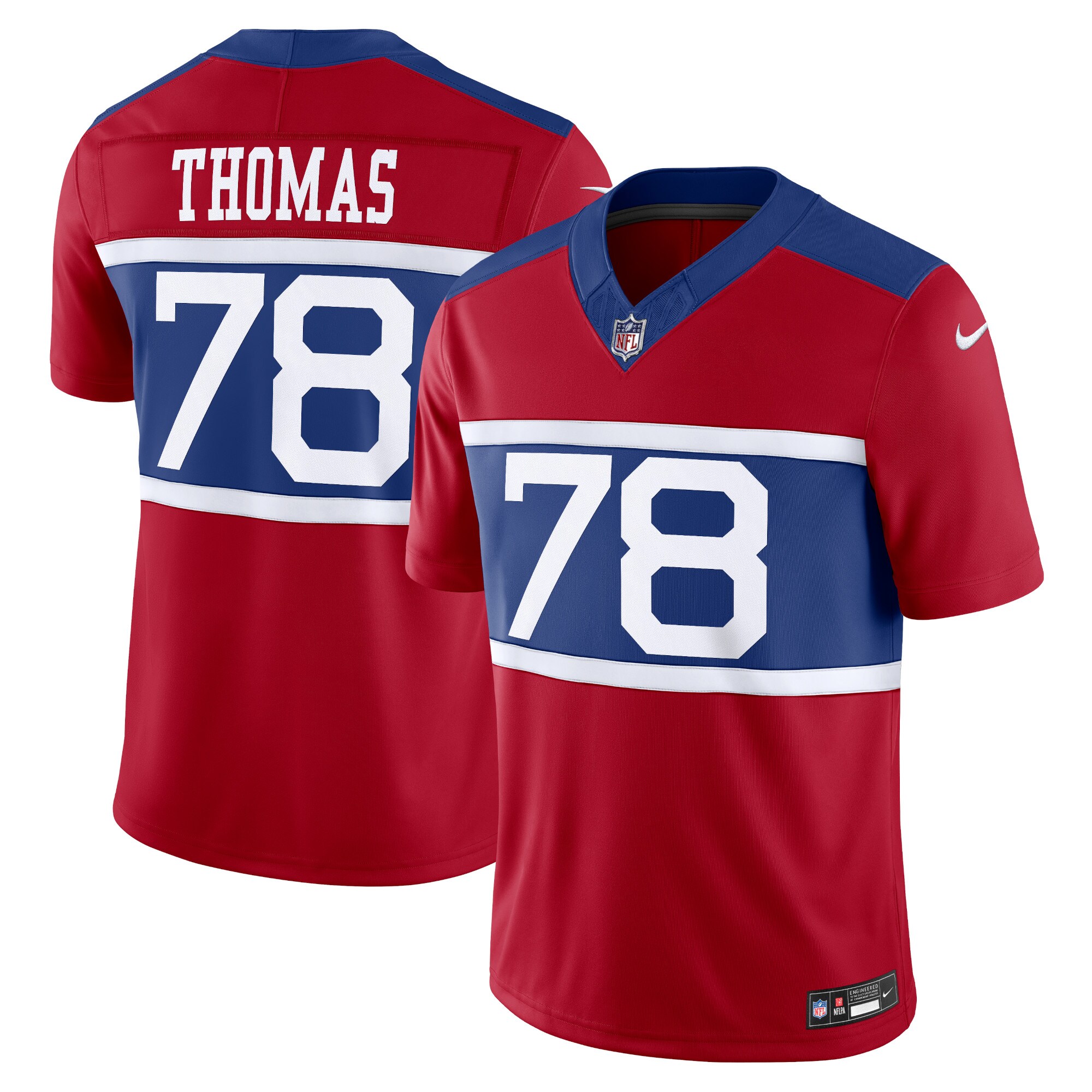 andrew thomas new york giants nike alternate vapor fuse limited jersey century red clowdercats gdqre.jpg