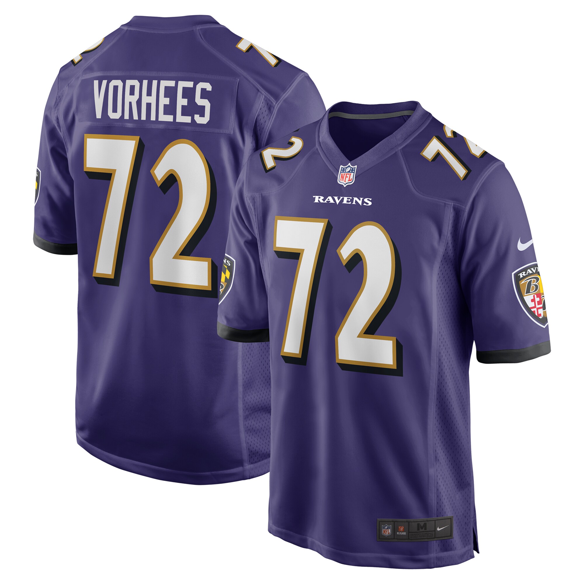 andrew vorhees baltimore ravens nike team game jersey purple clowdercats dtrvo.jpg