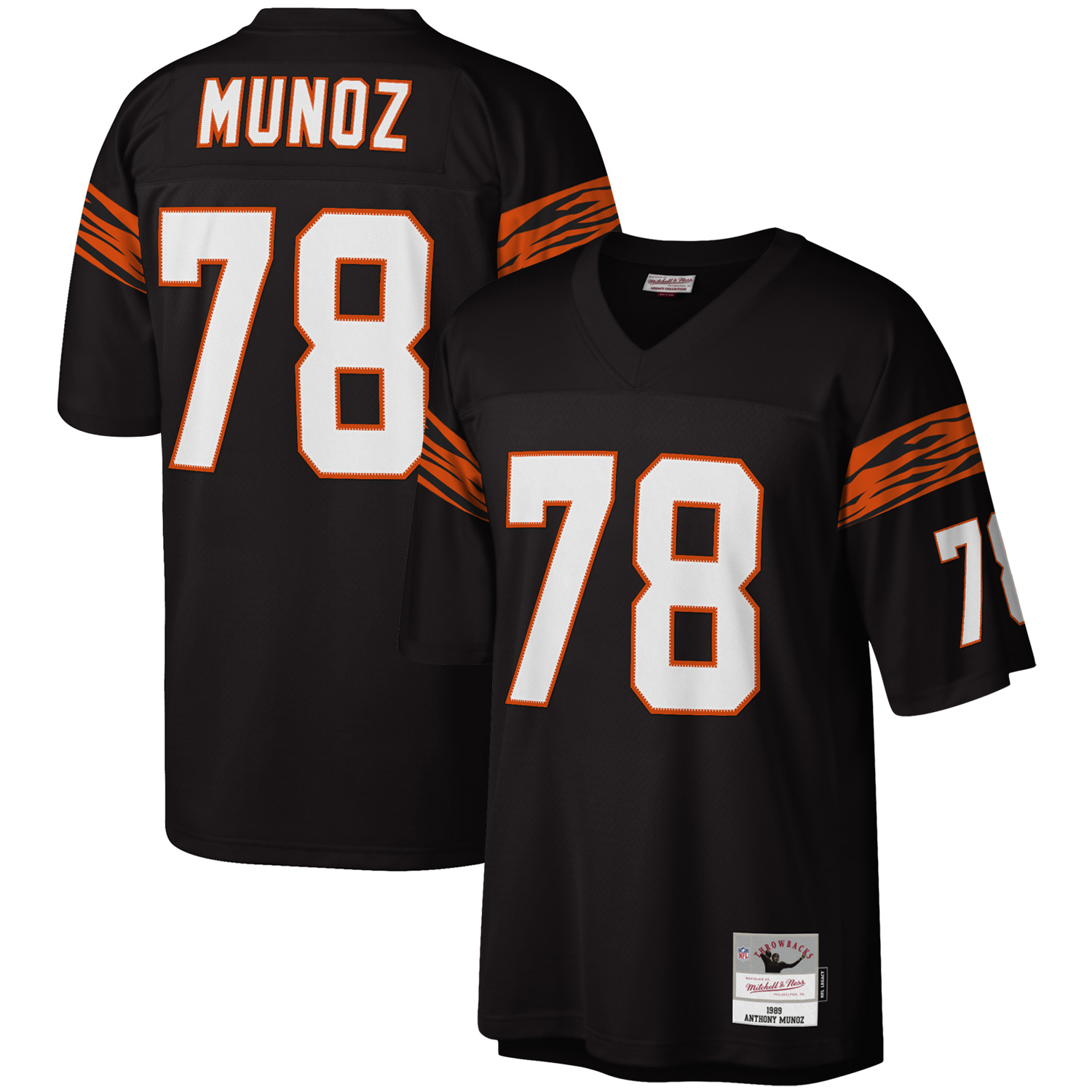 anthony muoz cincinnati bengals mitchell ness legacy replica jersey black clowdercats oo9sj.jpg