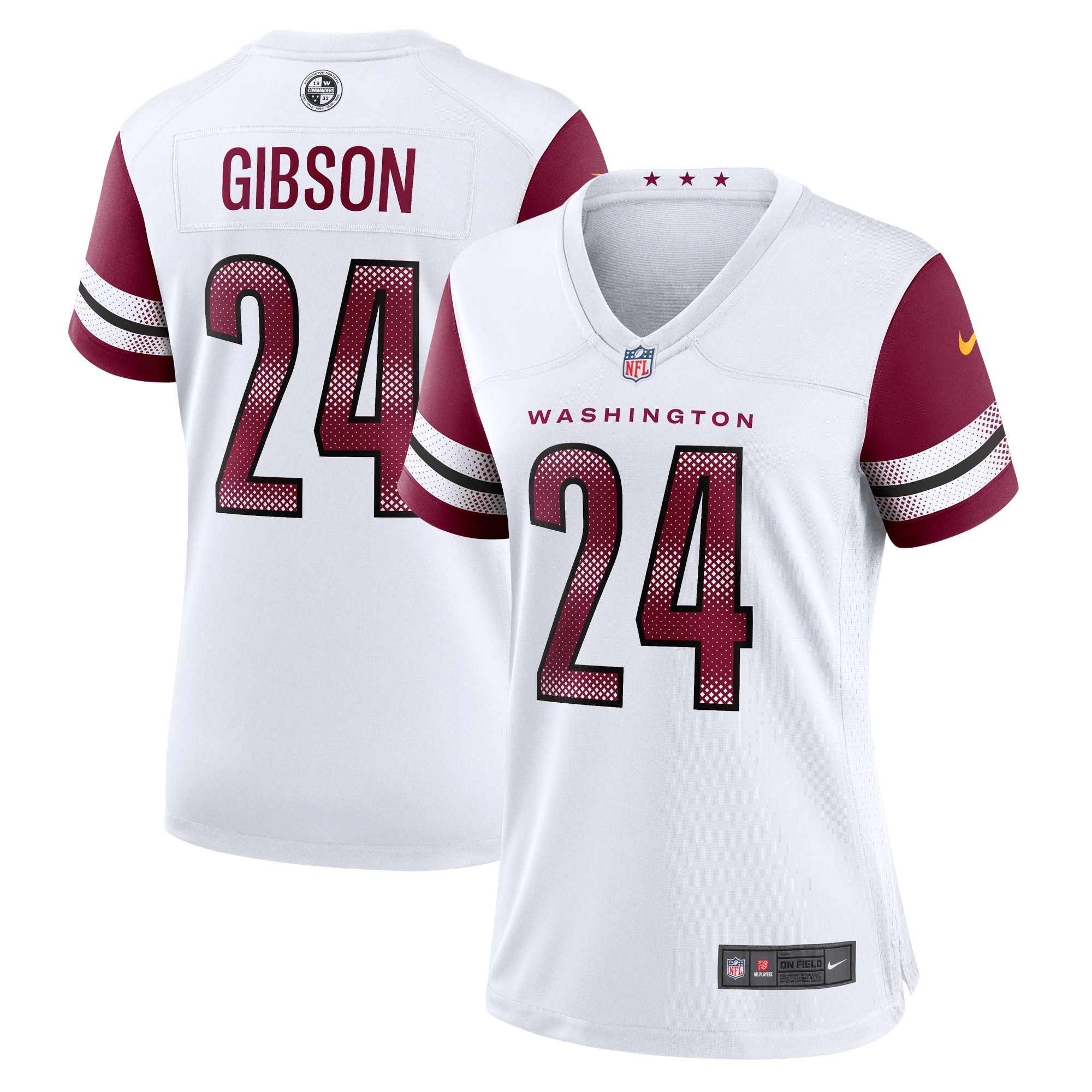 antonio gibson washington commanders nike womens game jersey white clowdercats y3xt8.jpg