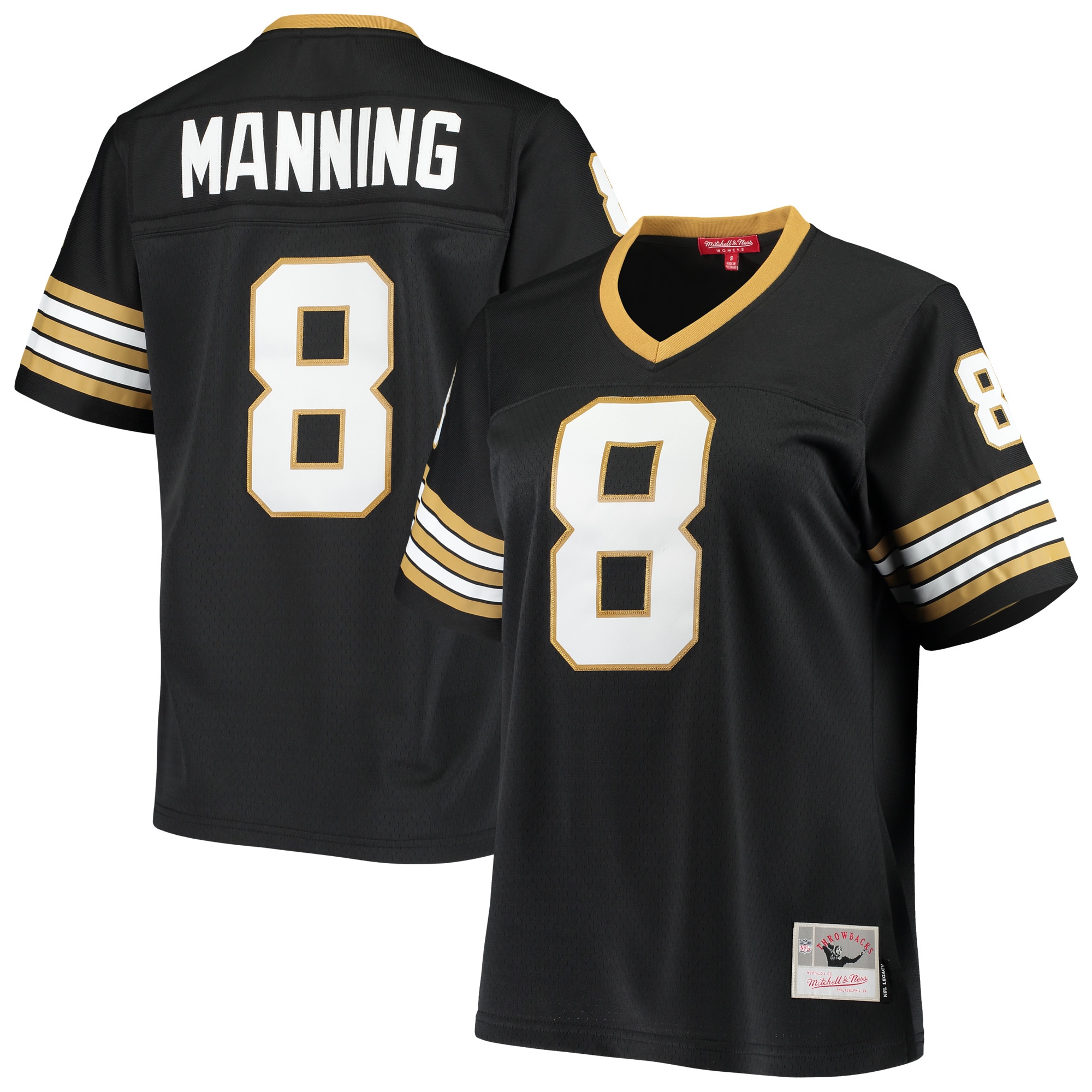 archie manning new orleans saints mitchell ness womens 1979 legacy replica jersey black clowdercats r2byu.jpg