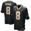 archie manning new orleans saints nike game retired player jersey black clowdercats mykft.jpg