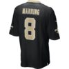 archie manning new orleans saints nike game retired player jersey black clowdercats vzbql.jpg