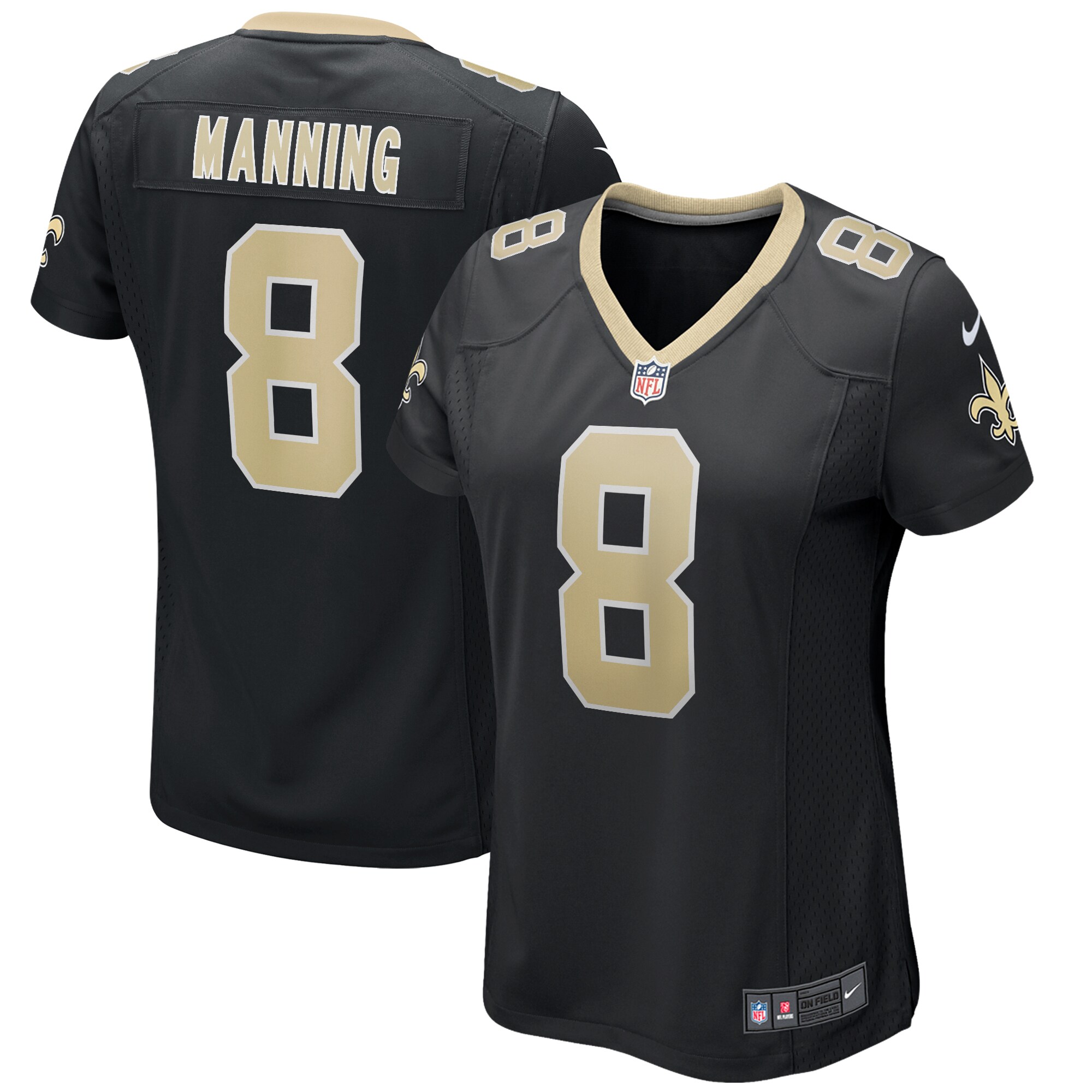archie manning new orleans saints nike womens game retired player jersey black clowdercats ymdgw.jpg