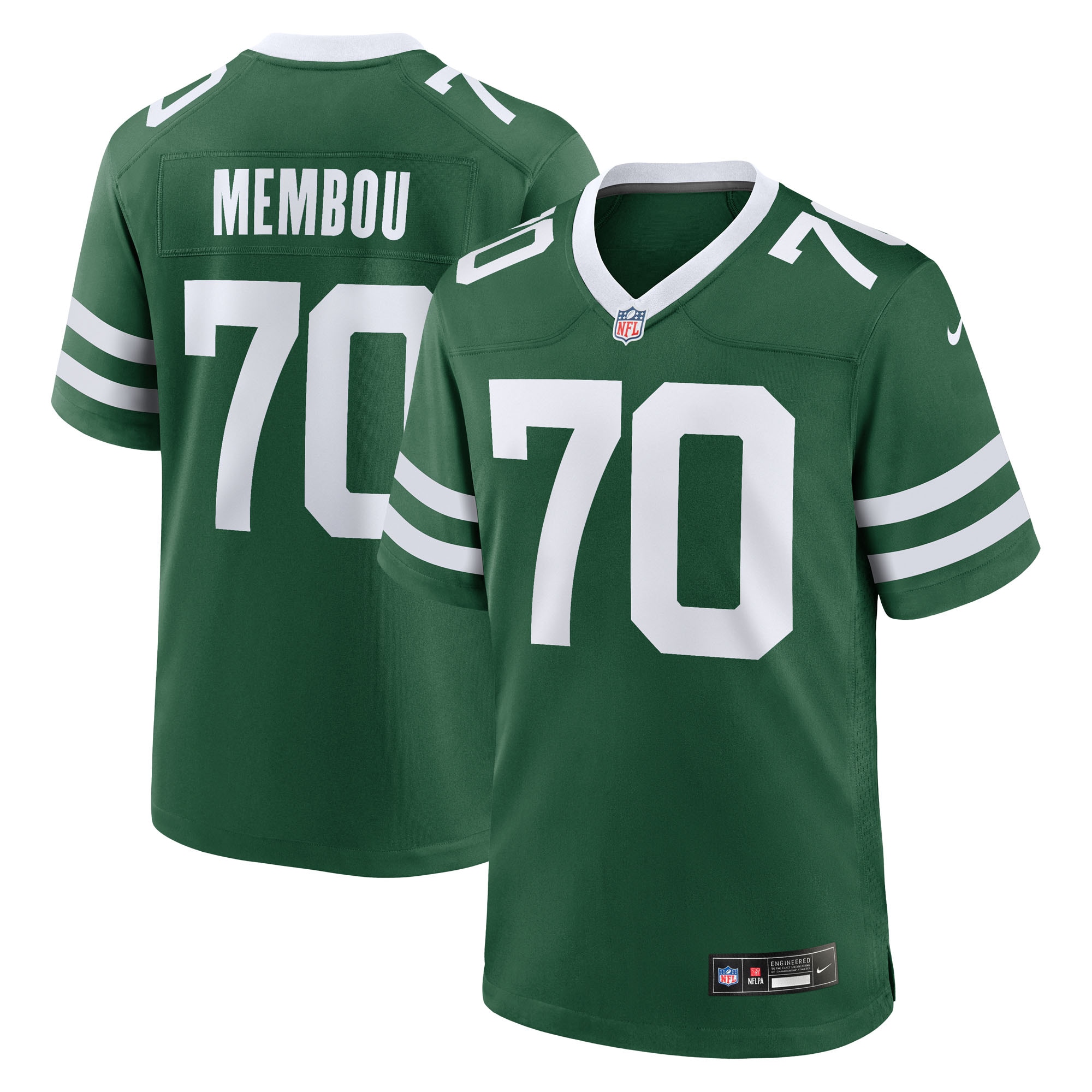 armand membou new york jets nike 2025 nfl draft first round pick game jersey legacy clowdercats waa48.jpg