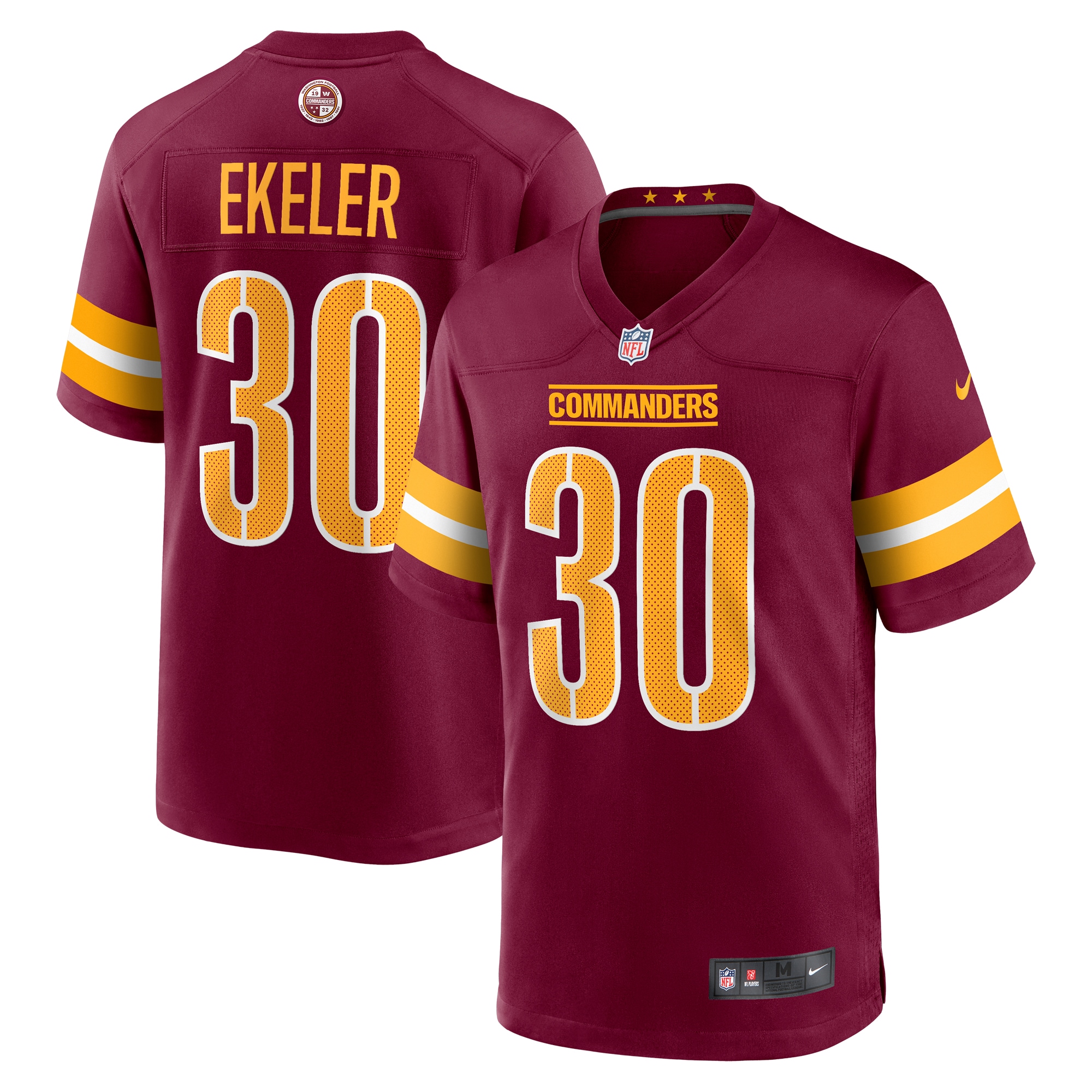 austin ekeler washington commanders nike game player jersey burgundy clowdercats wb7bl.jpg