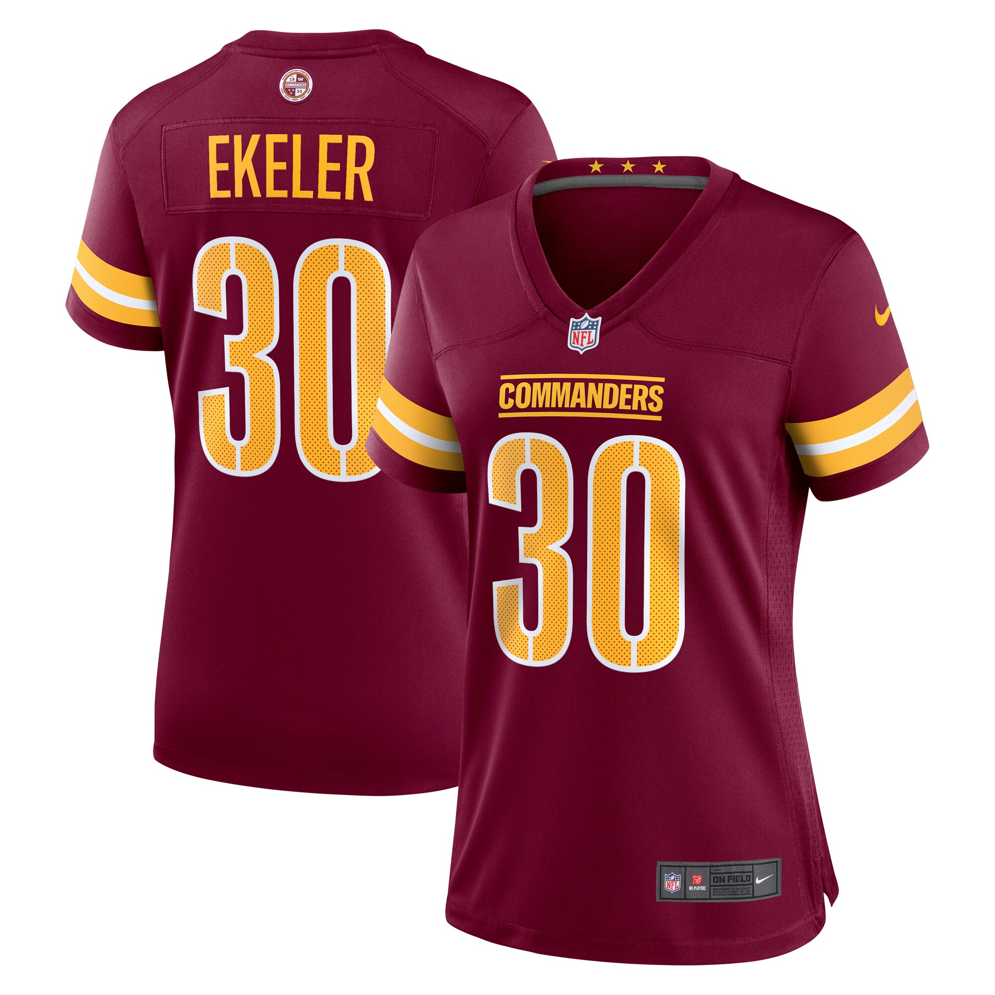austin ekeler washington commanders nike womens game player jersey burgundy clowdercats 54knx.jpg