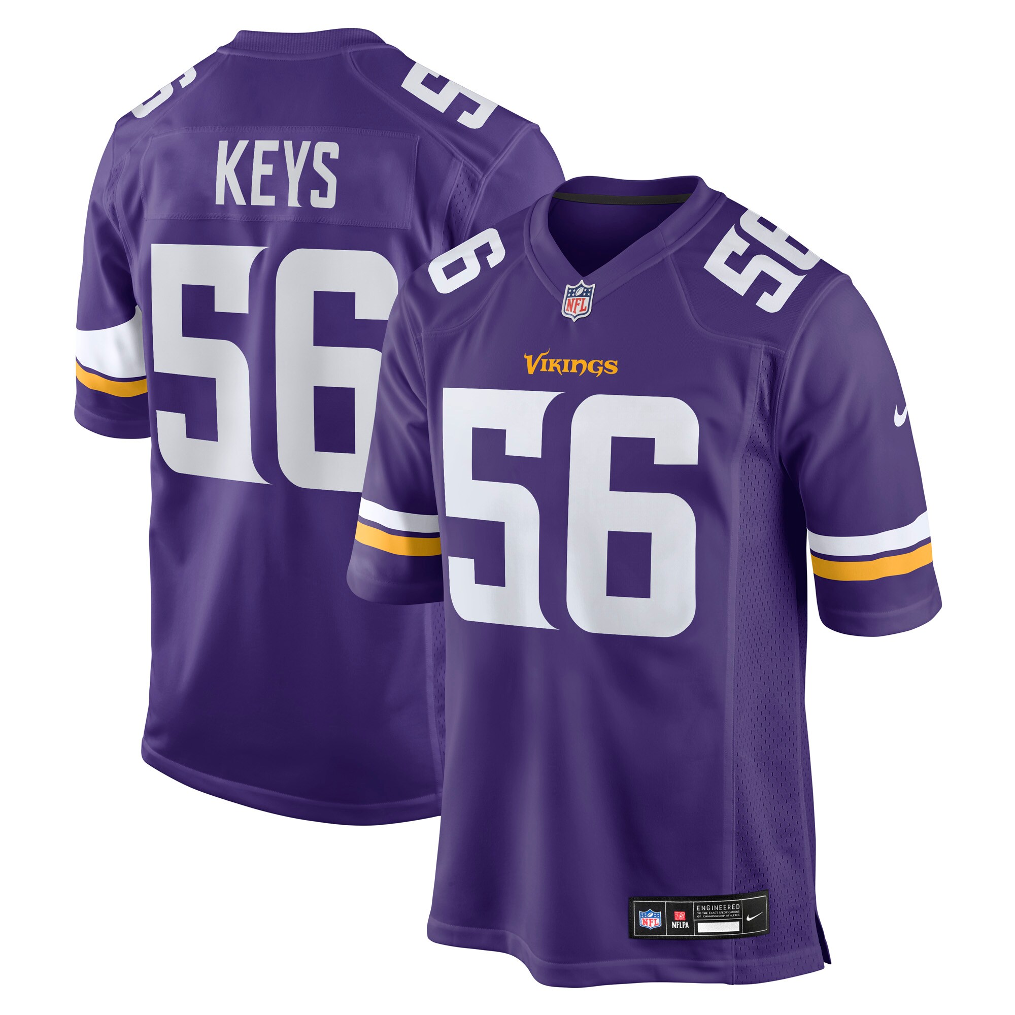 austin keys minnesota vikings nike team game jersey purple clowdercats ro4uo.jpg