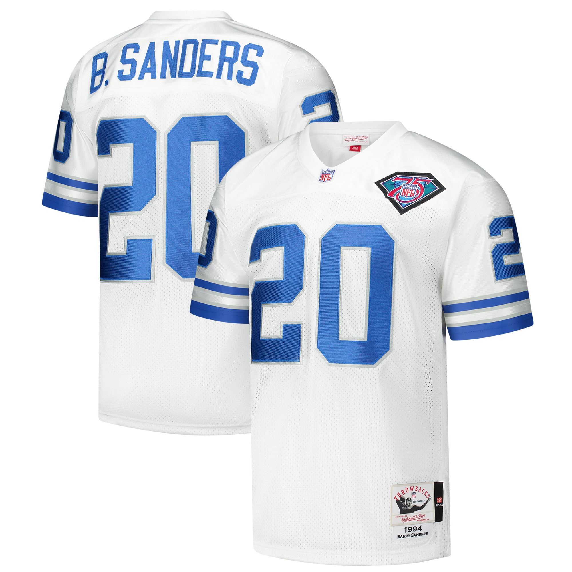 barry sanders detroit lions 1994 mitchell ness authentic throwback retired player jersey white clowdercats 1ksku.jpg