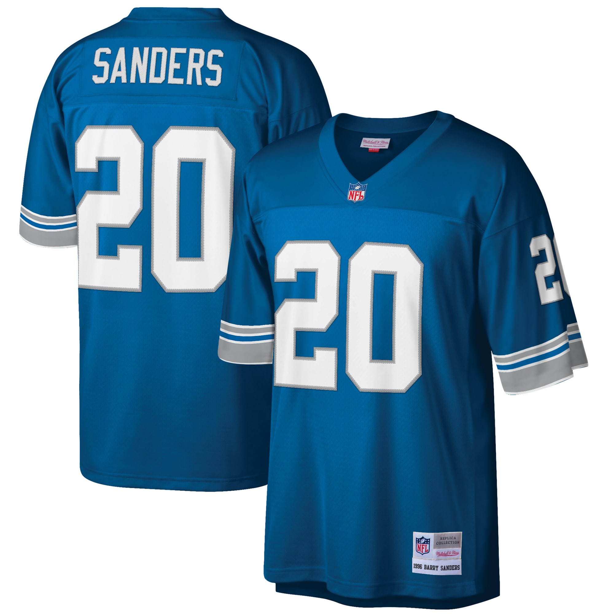 barry sanders detroit lions mitchell ness big tall 1996 retired player replica jersey blue clowdercats n1g5g.jpg