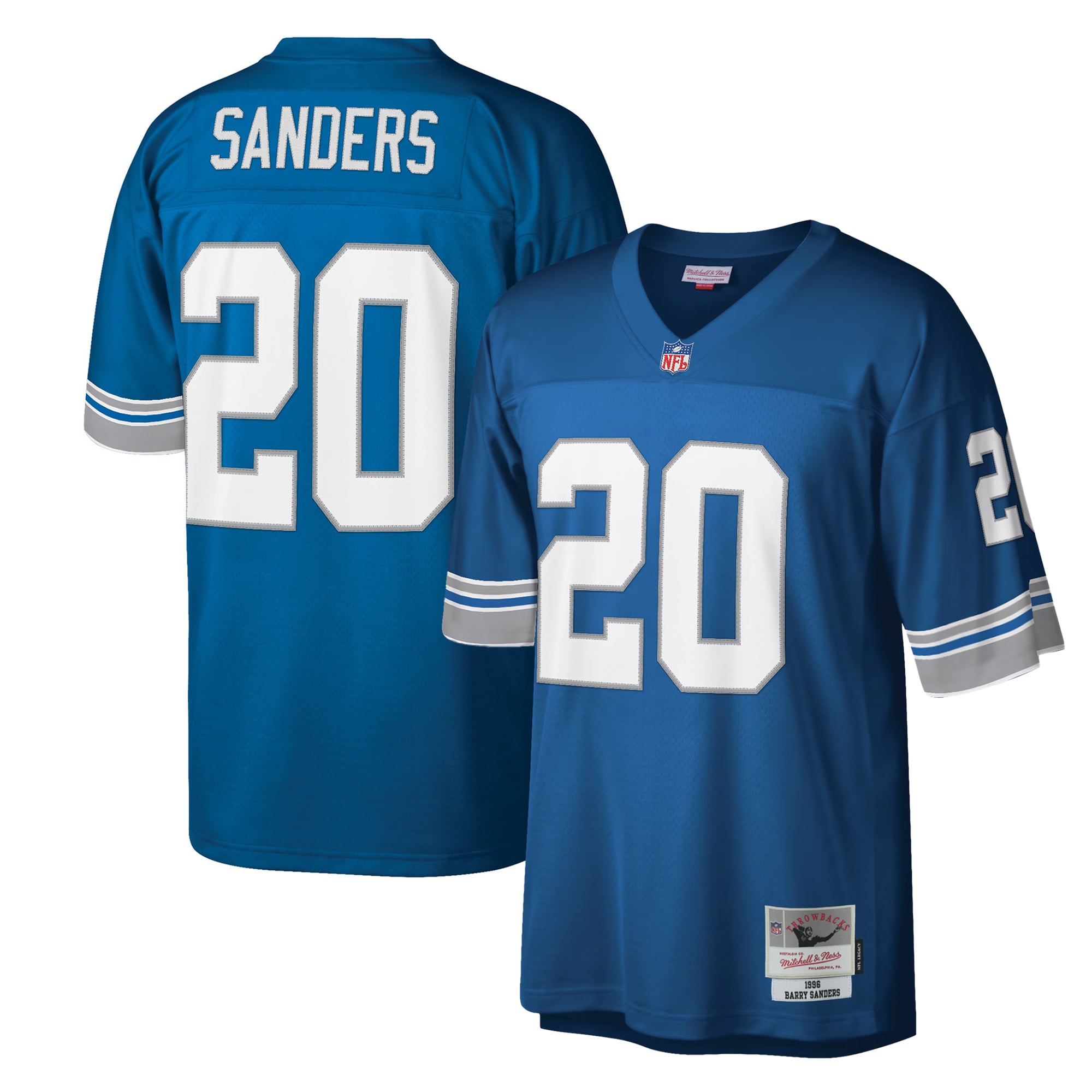 barry sanders detroit lions mitchell ness legacy replica jersey blue clowdercats qfcwn.jpg