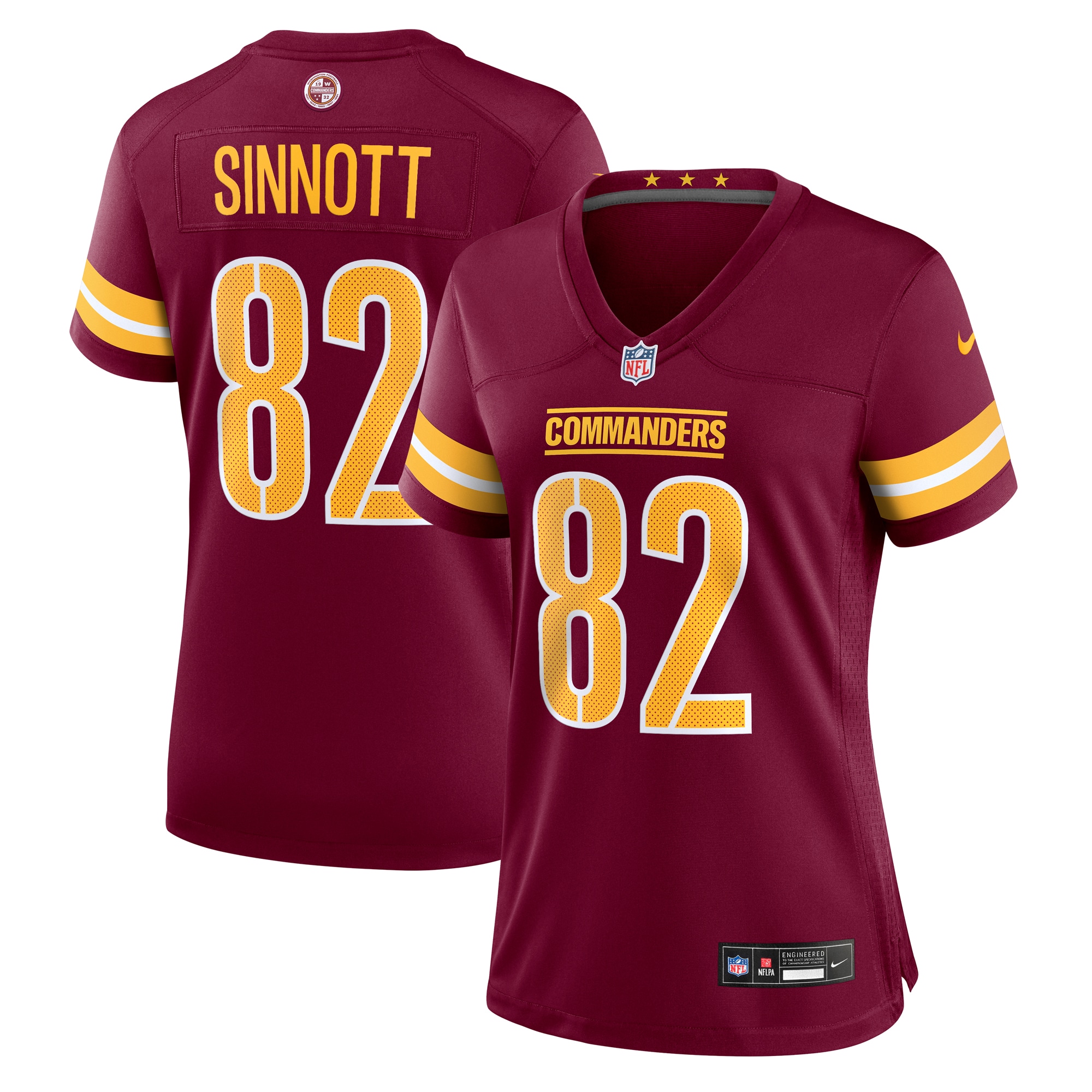 ben sinnott washington commanders nike womens team game jersey burgundy clowdercats d8vwf.jpg