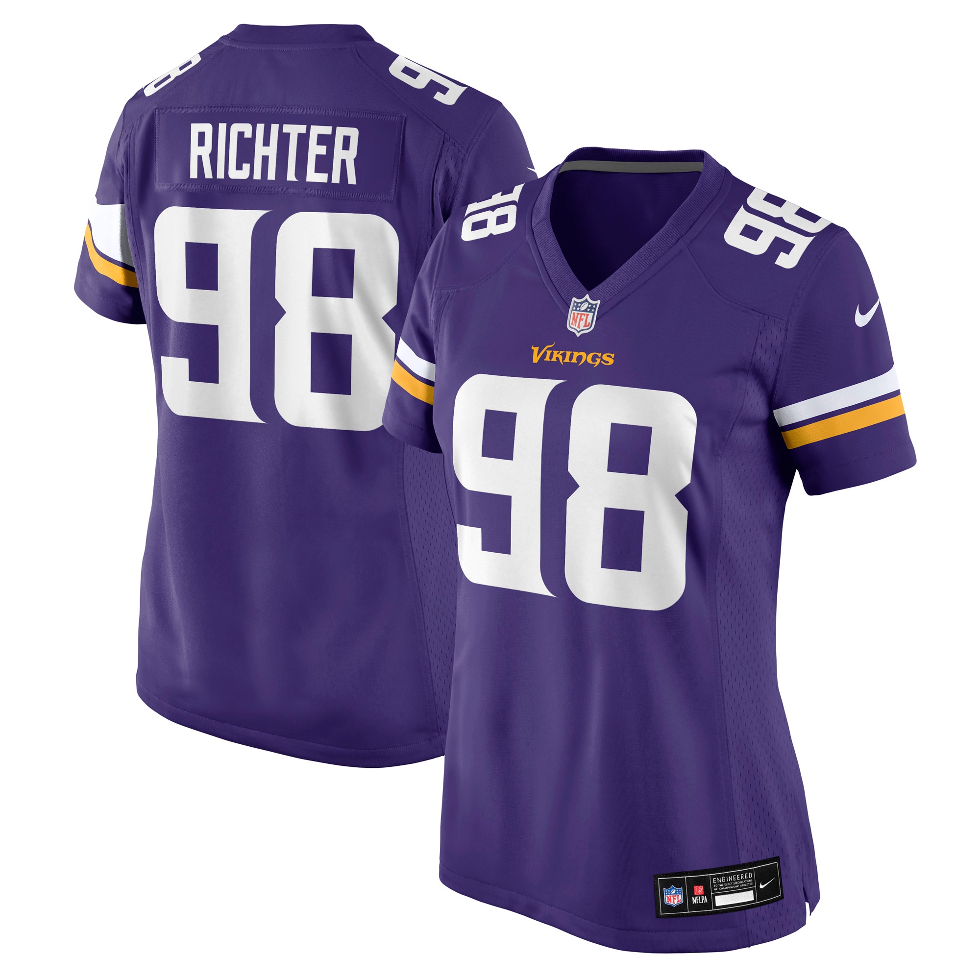 bo richter minnesota vikings nike womens team game jersey purple clowdercats h7j7u.jpg