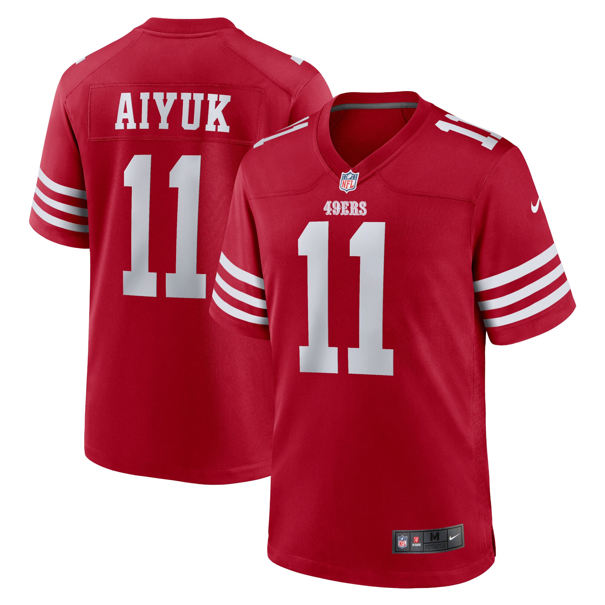 brandon aiyuk san francisco 49ers nike game player jersey scarlet clowdercats w7gfc.jpg