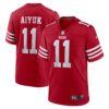 brandon aiyuk san francisco 49ers nike team player game jersey scarlet clowdercats uncj5.jpg
