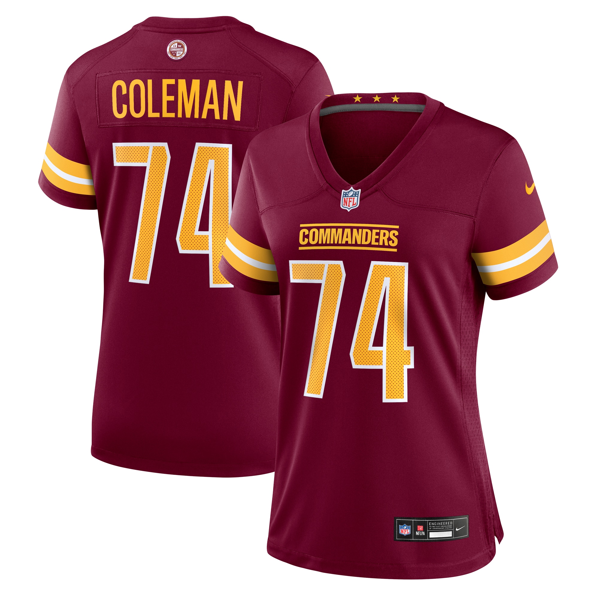 brandon coleman washington commanders nike womens team game jersey burgundy clowdercats dpq93.jpg