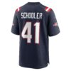 brenden schooler new england patriots nike game player jersey navy clowdercats wxcwc.jpg