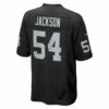 brennan jackson las vegas raiders nike team game jersey black clowdercats eoam1.jpg