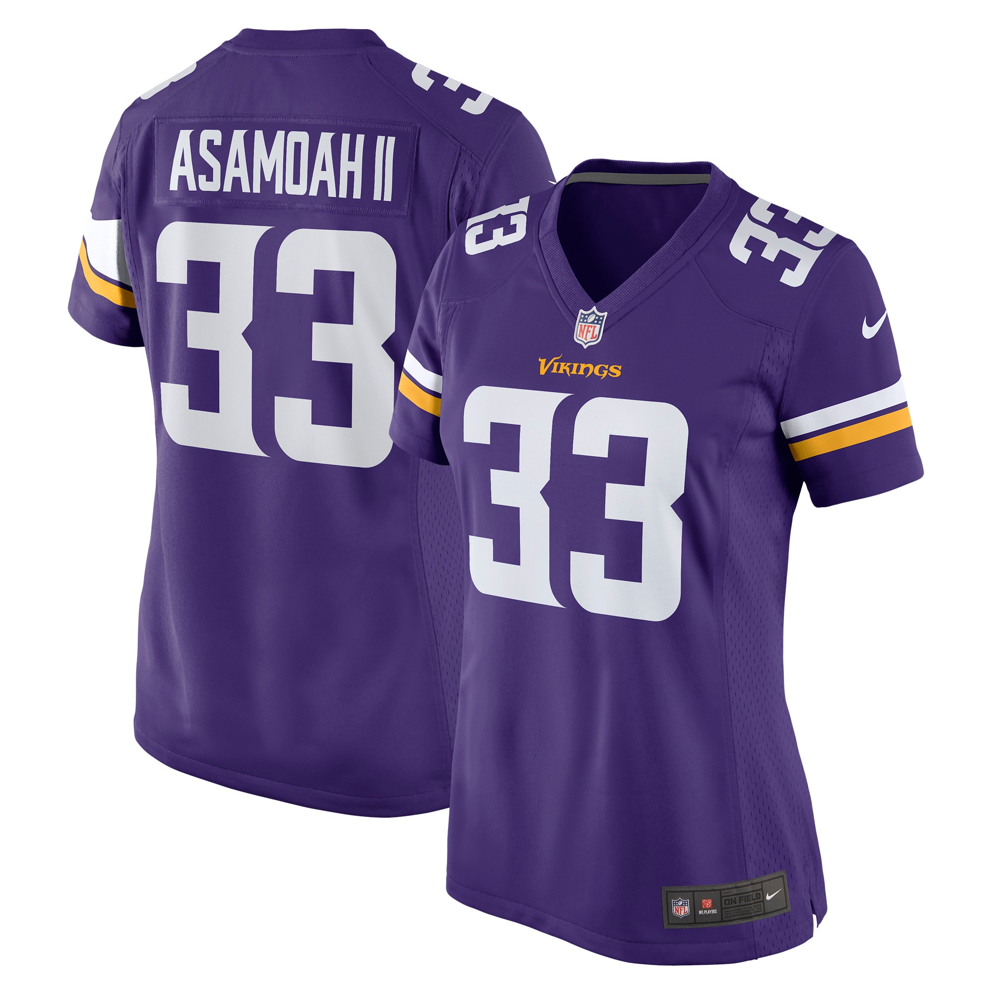 brian asamoah minnesota vikings nike womens player game jersey purple clowdercats sckgt.jpg