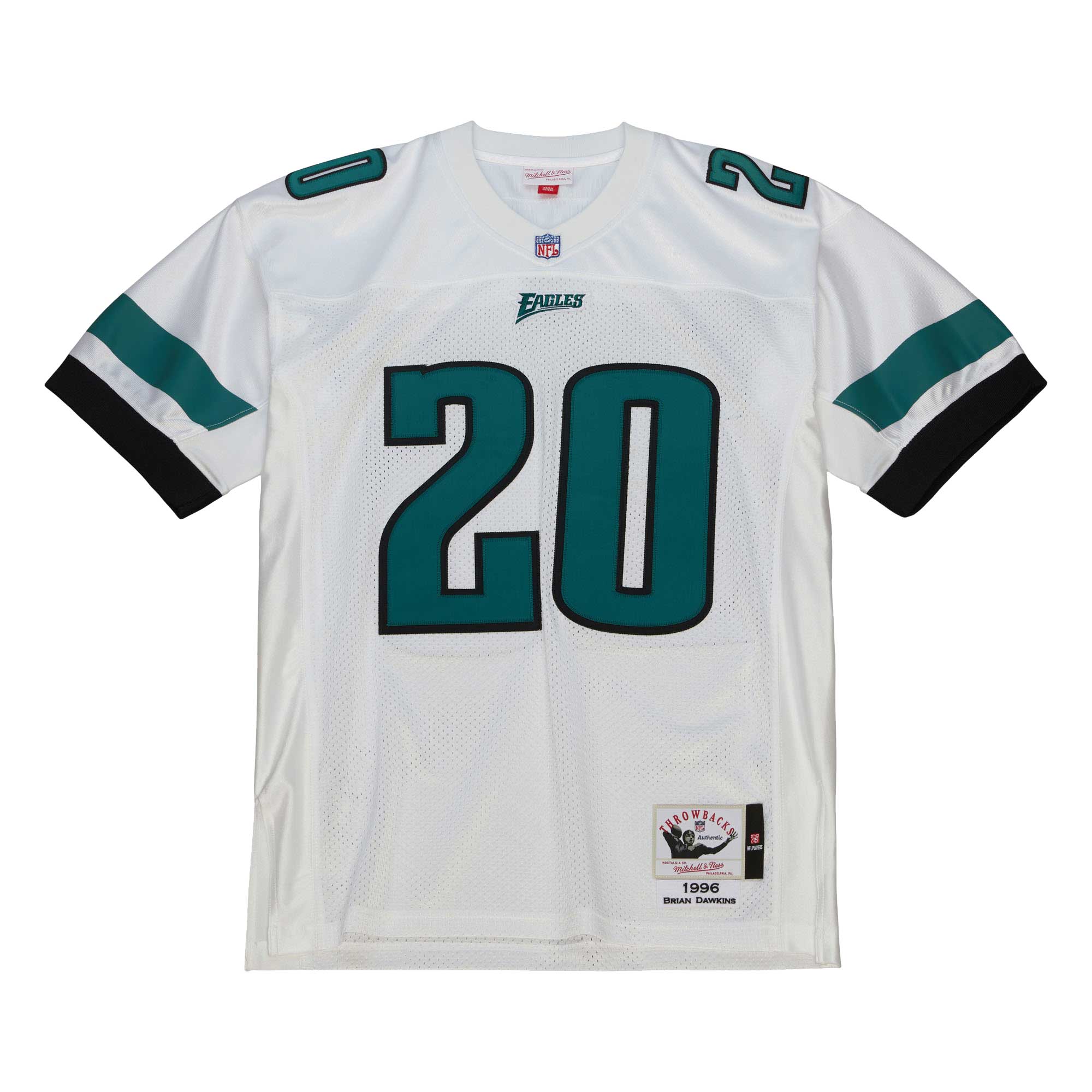 brian dawkins philadelphia eagles 1996 mitchell ness authentic throwback retired player jersey white clowdercats atpqx.jpg