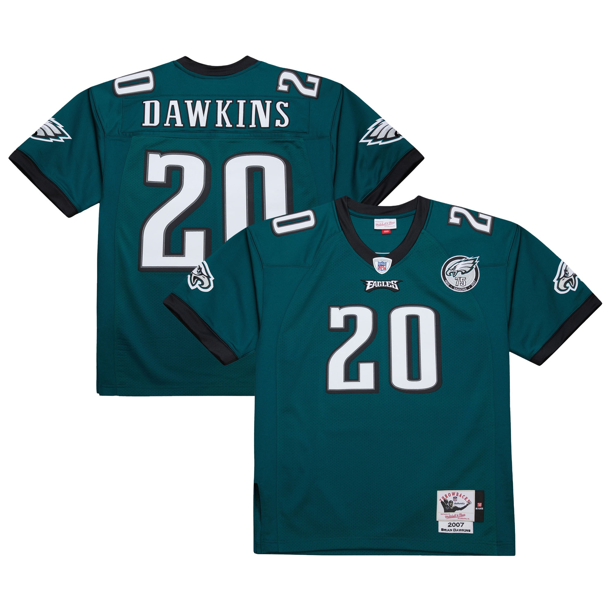 brian dawkins philadelphia eagles mitchell ness 2007 authentic throwback retired player jersey green clowdercats hvu0w.jpg