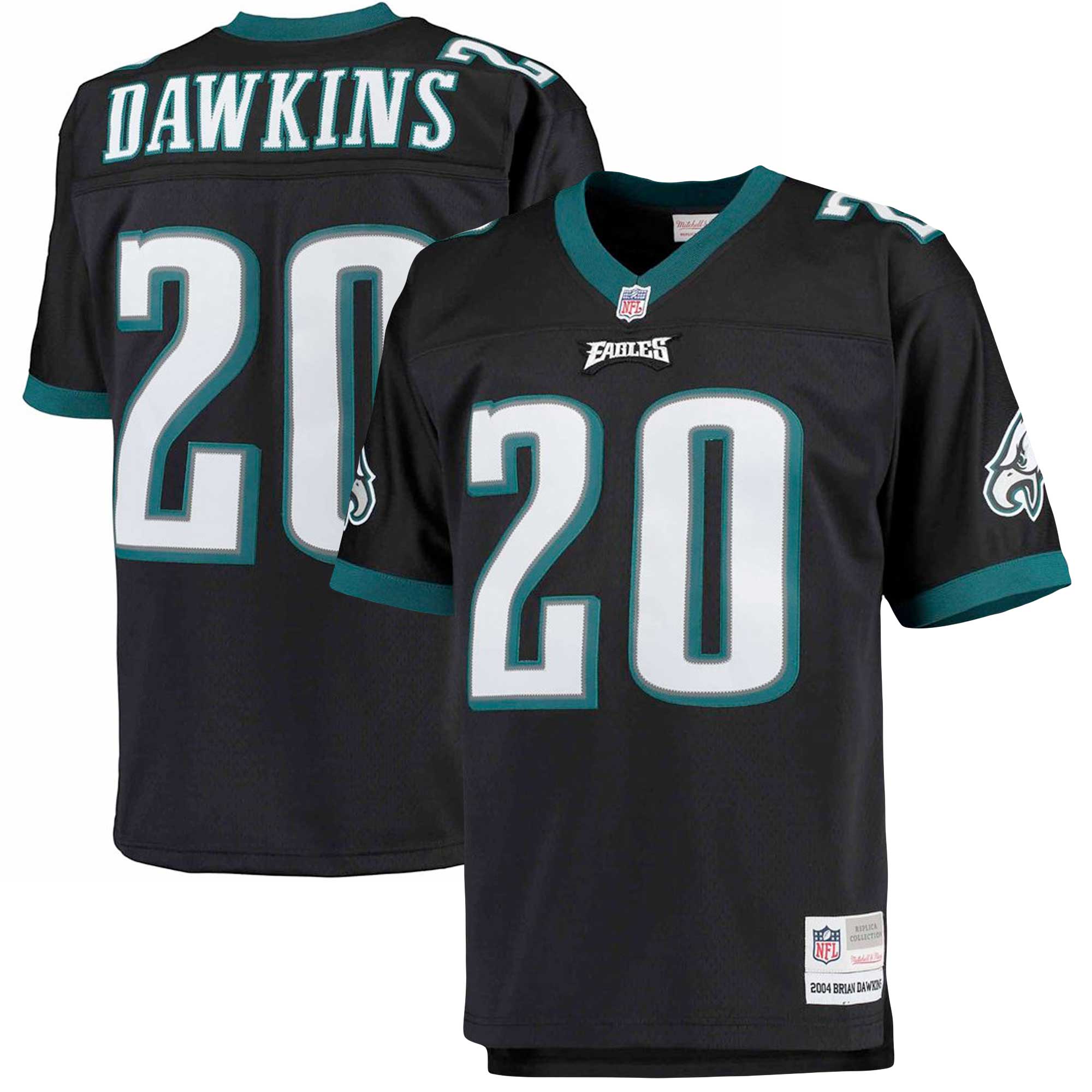 brian dawkins philadelphia eagles mitchell ness big tall 2004 retired player replica jersey black clowdercats 40xzz.jpg