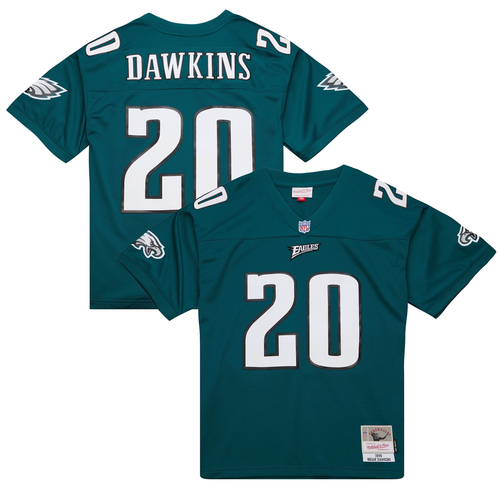 brian dawkins philadelphia eagles mitchell ness legacy replica jersey green clowdercats rwwsx.jpg