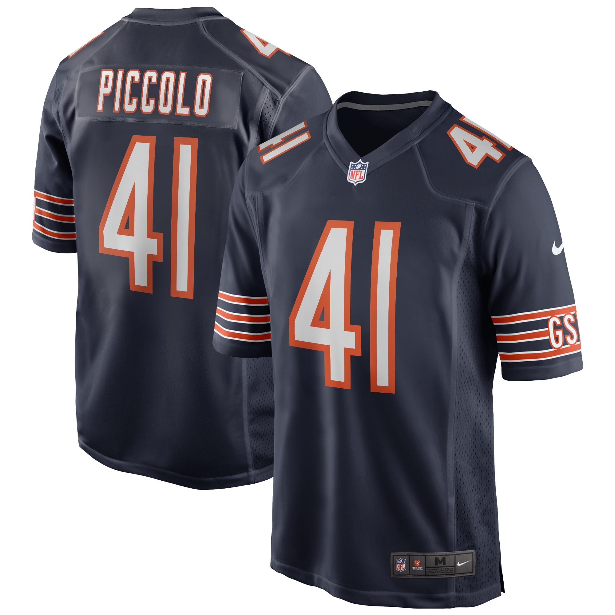 brian piccolo chicago bears nike game retired player jersey navy clowdercats kc536.jpg