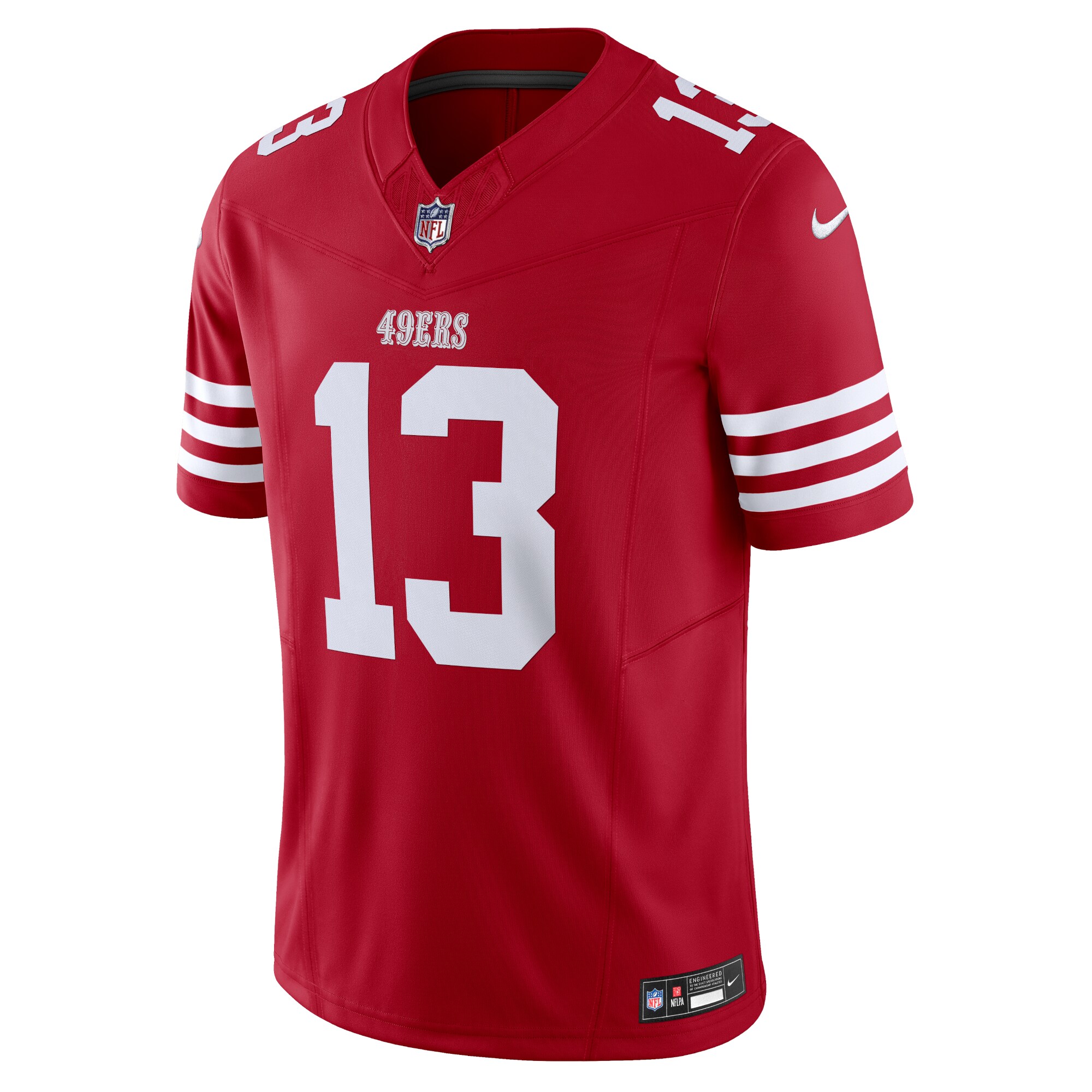 brock purdy san francisco 49ers nike vapor fuse limited jersey scarlet clowdercats qxq23.jpg