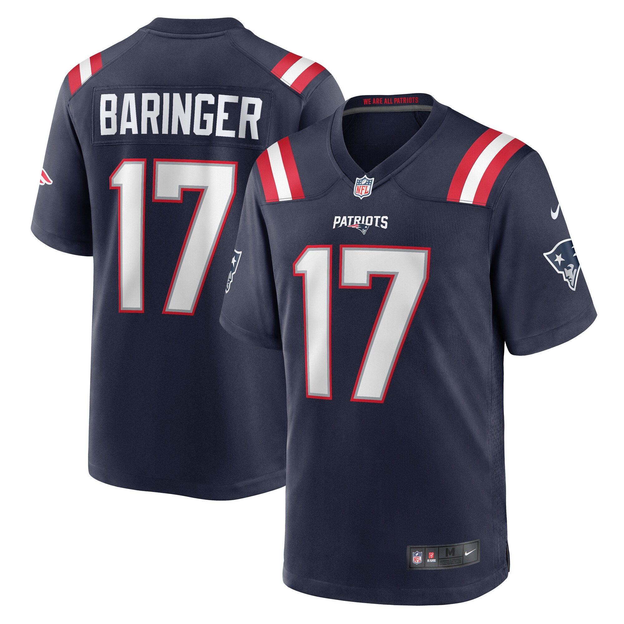 bryce baringer new england patriots nike team game jersey navy clowdercats 6fssk.jpg
