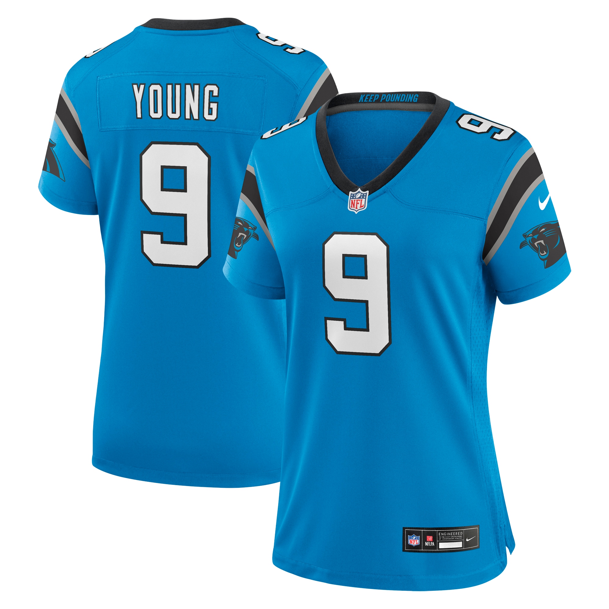 bryce young carolina panthers nike womens player jersey blue clowdercats yppcy.jpg