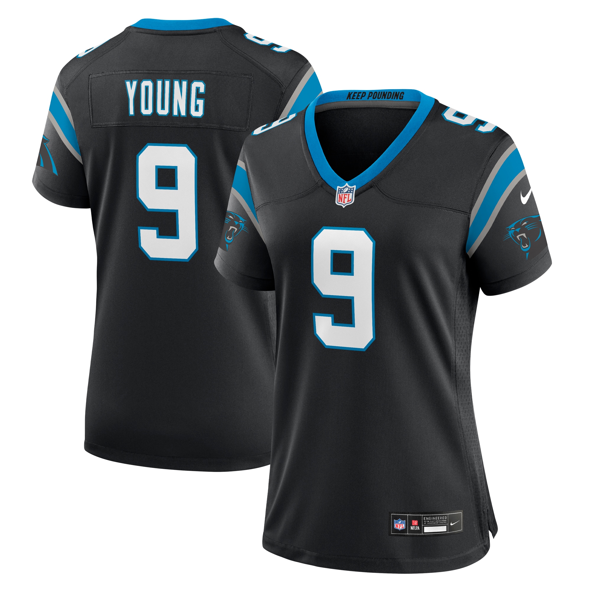 bryce young carolina panthers nike womens team game jersey black clowdercats 8v3uc.jpg