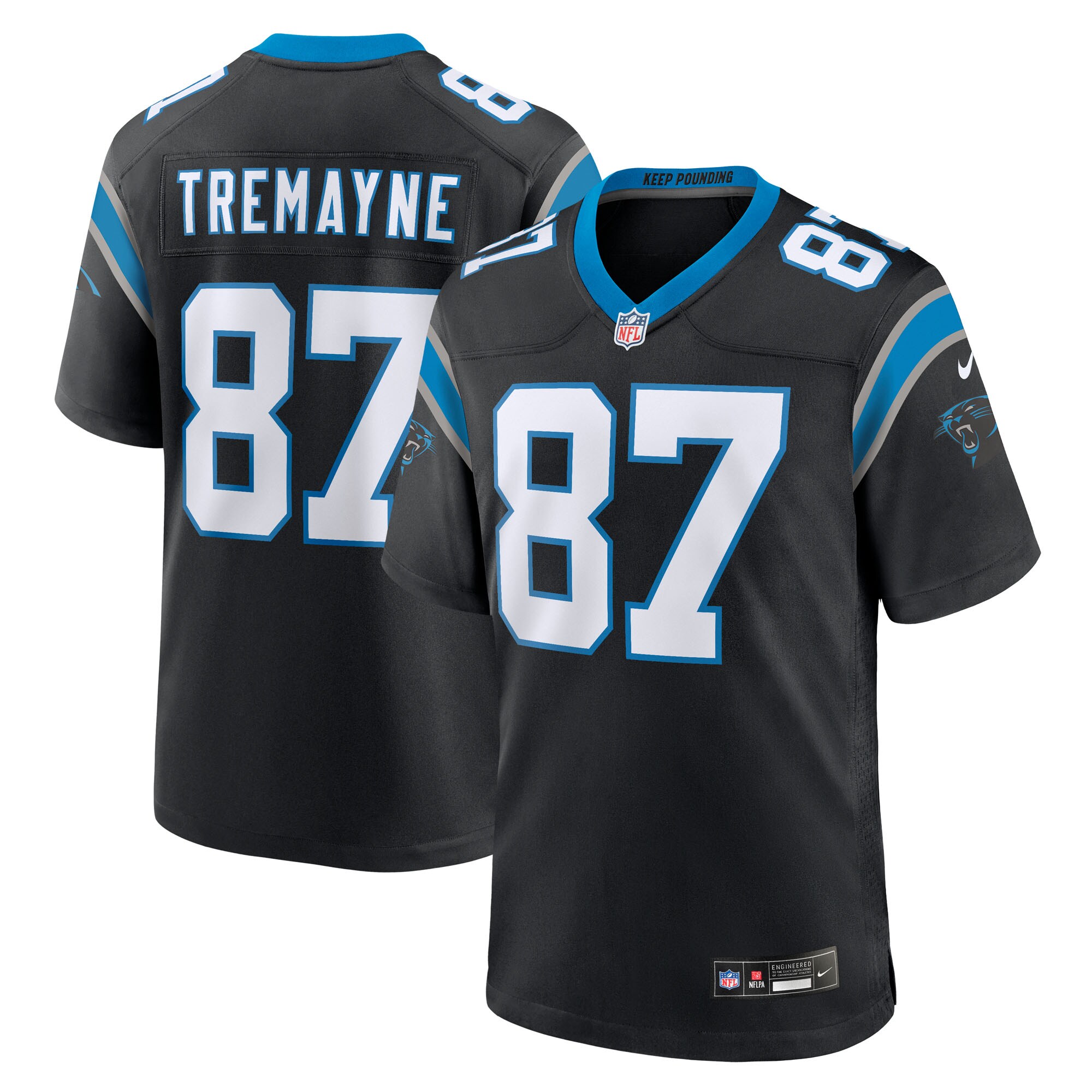 brycen tremayne carolina panthers nike team game jersey black clowdercats g5jrf.jpg