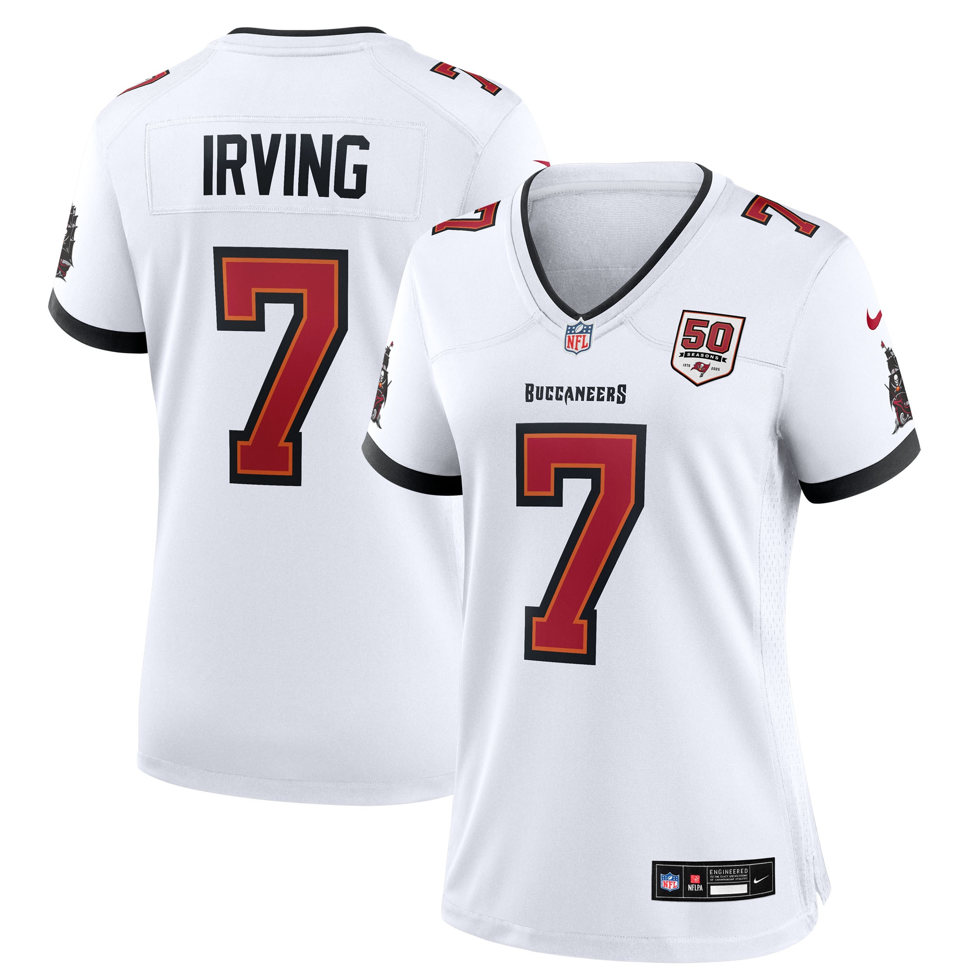 bucky irving tampa bay buccaneers nike womens 50th season white game jersey white clowdercats f9f9z.jpg