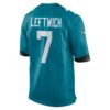 byron leftwich jacksonville jaguars nike retired player game jersey teal clowdercats jzfwt.jpg