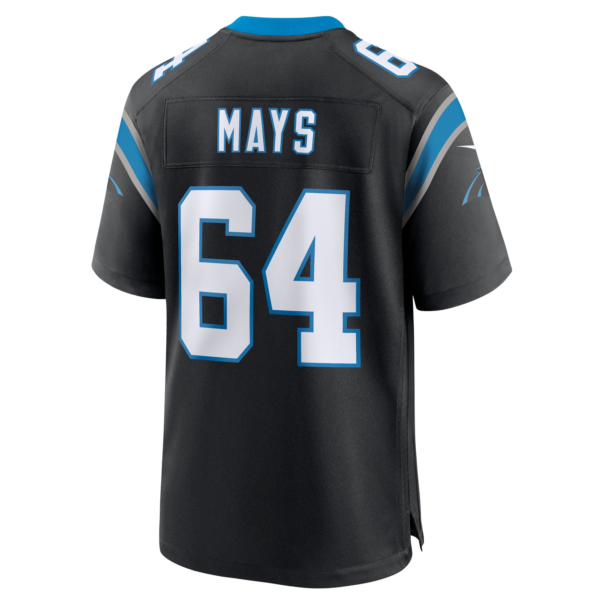 cade mays carolina panthers nike team game jersey black clowdercats pdsj7.jpg