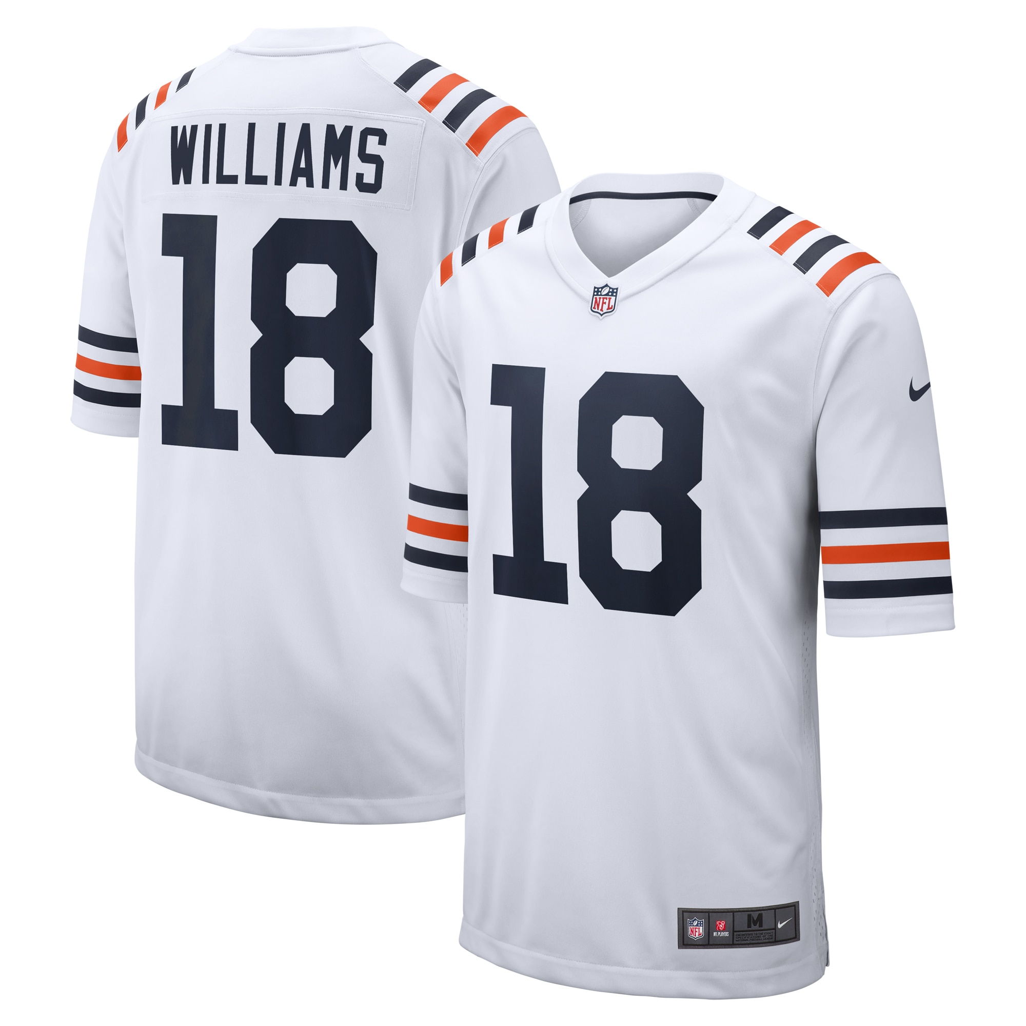caleb williams chicago bears nike 2024 nfl draft 2nd alternate game player jersey white clowdercats o3bcn.jpg