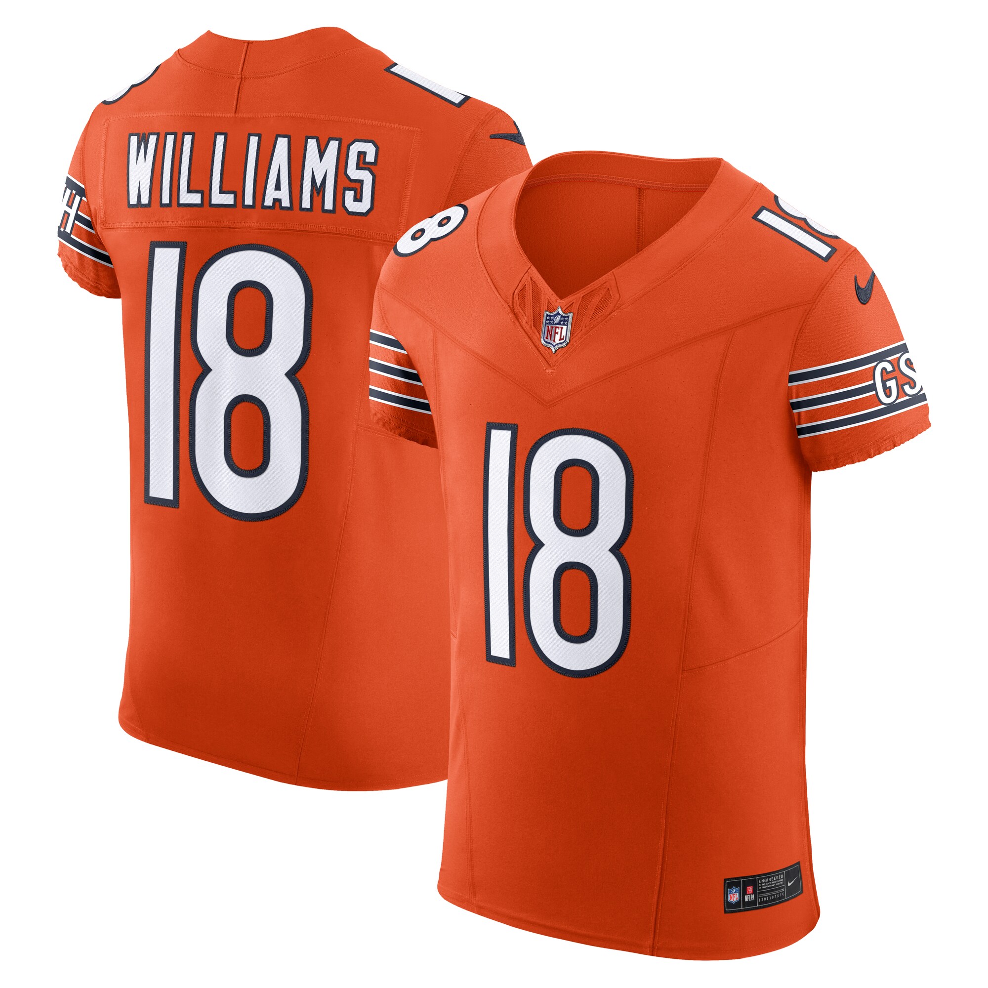 caleb williams chicago bears nike alternate vapor fuse elite jersey orange clowdercats mkosp.jpg