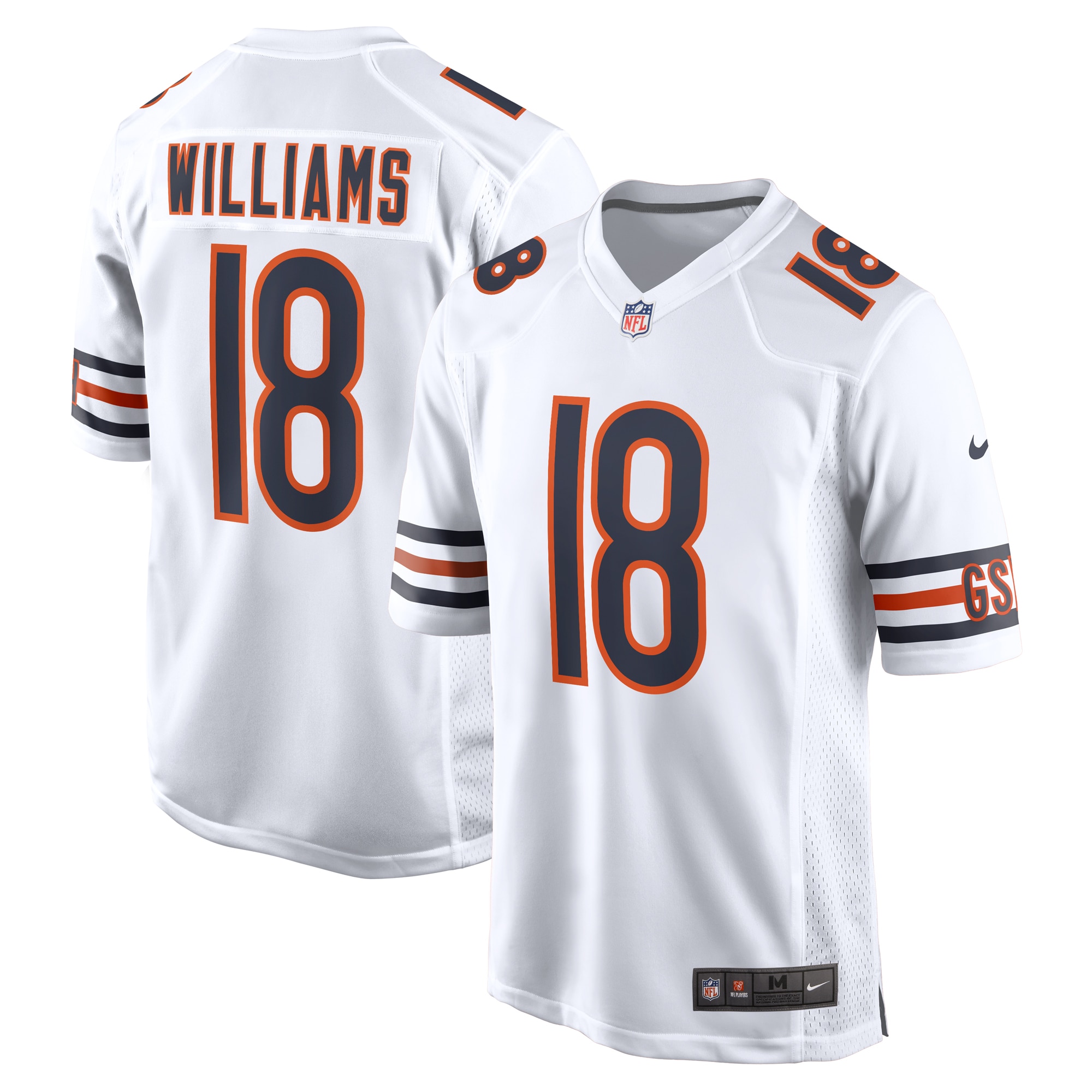 caleb williams chicago bears nike first round pick player game jersey white clowdercats ldu86.jpg