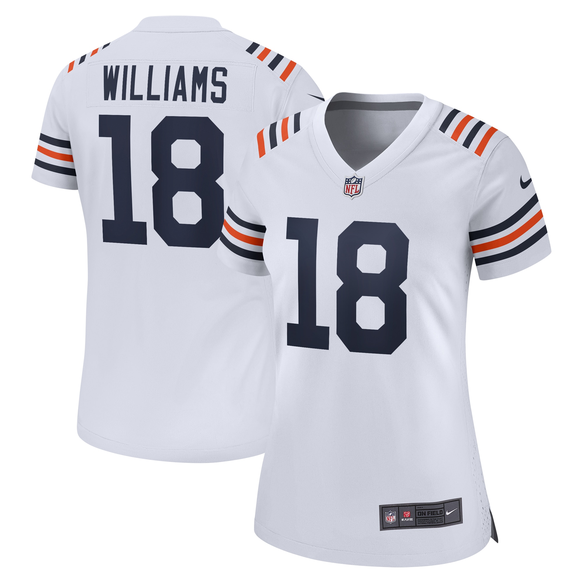 caleb williams chicago bears nike womens 2nd alternate game player jersey white clowdercats im06k.jpg