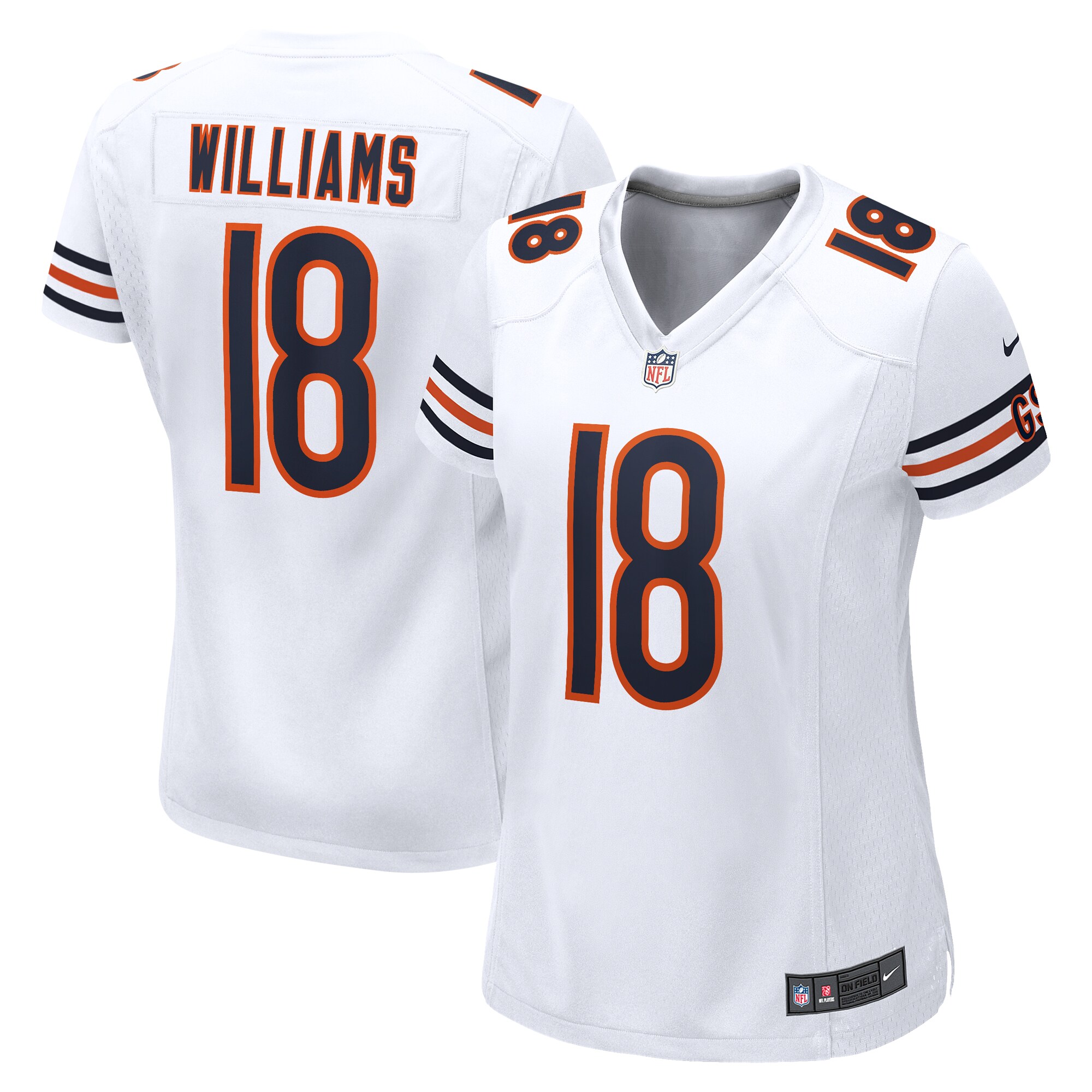 caleb williams chicago bears nike womens game player jersey white clowdercats dmrb4.jpg