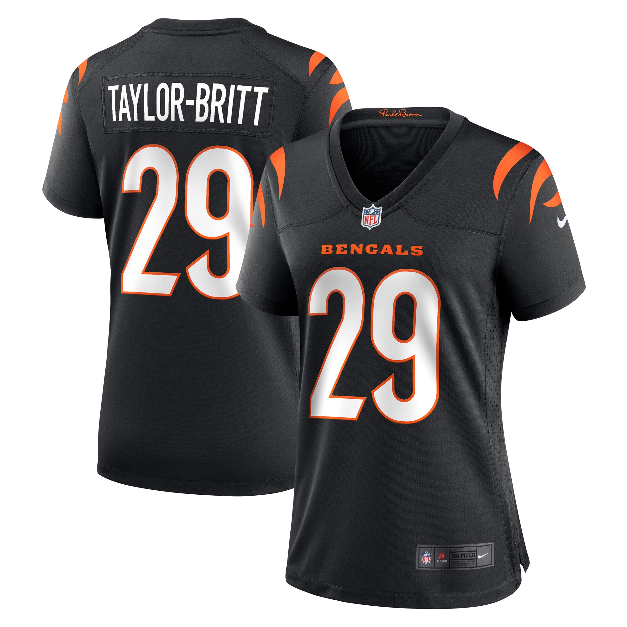 cam taylor britt cincinnati bengals nike womens game player jersey black clowdercats zsu49.jpg